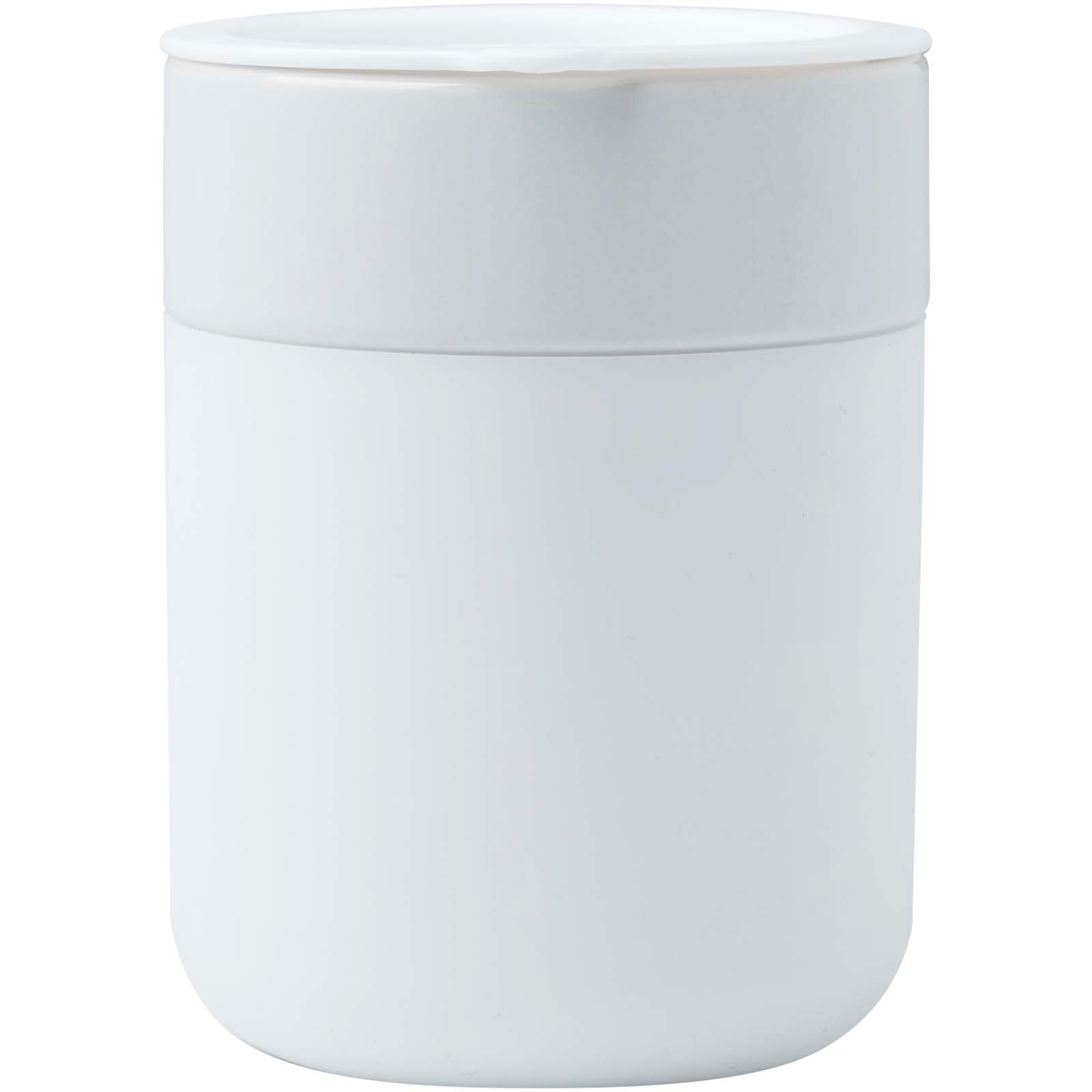 Gobelet en céramique Java de 330 ml avec revêtement en silicone et couvercle en plastique