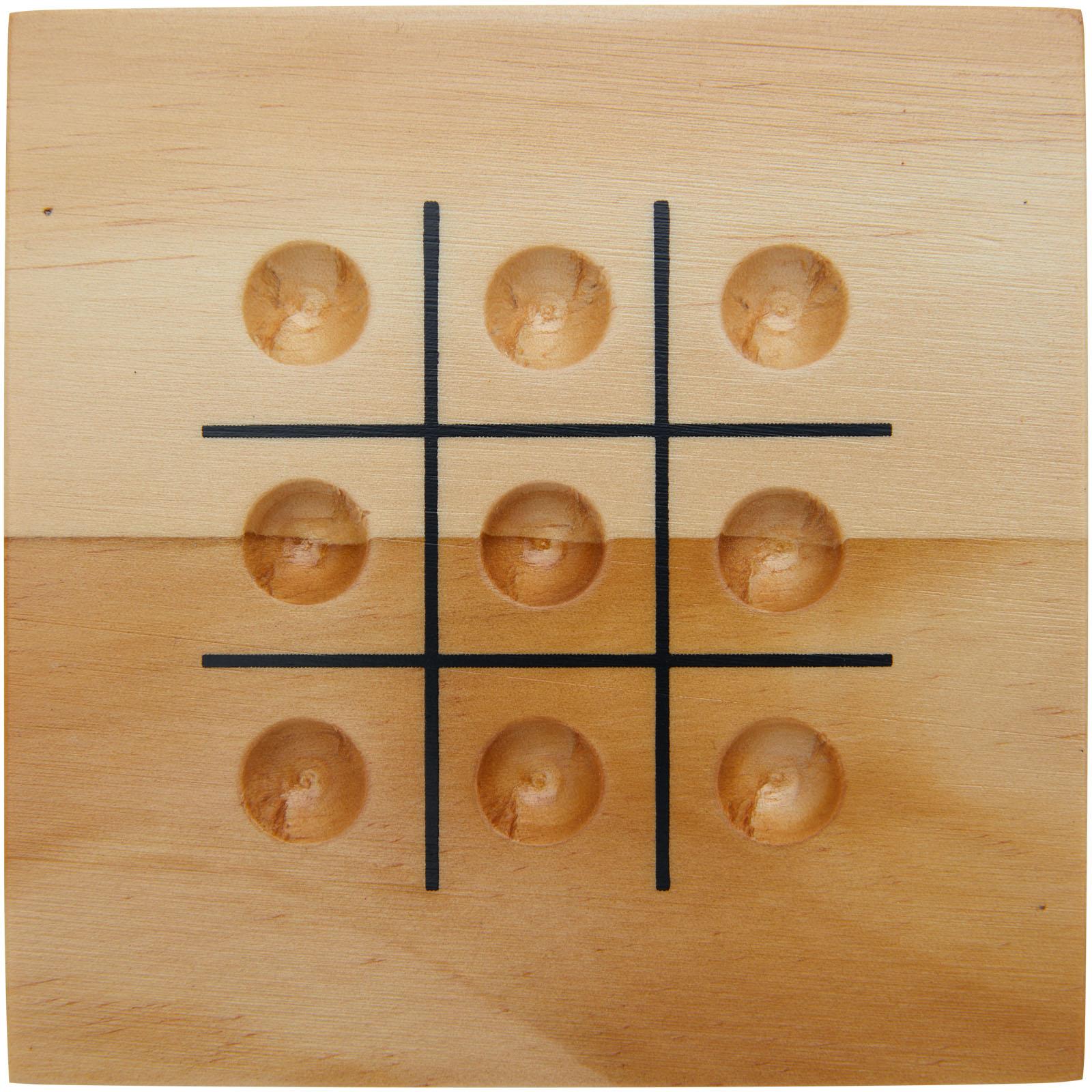 Jeu de morpion Strobus en bois