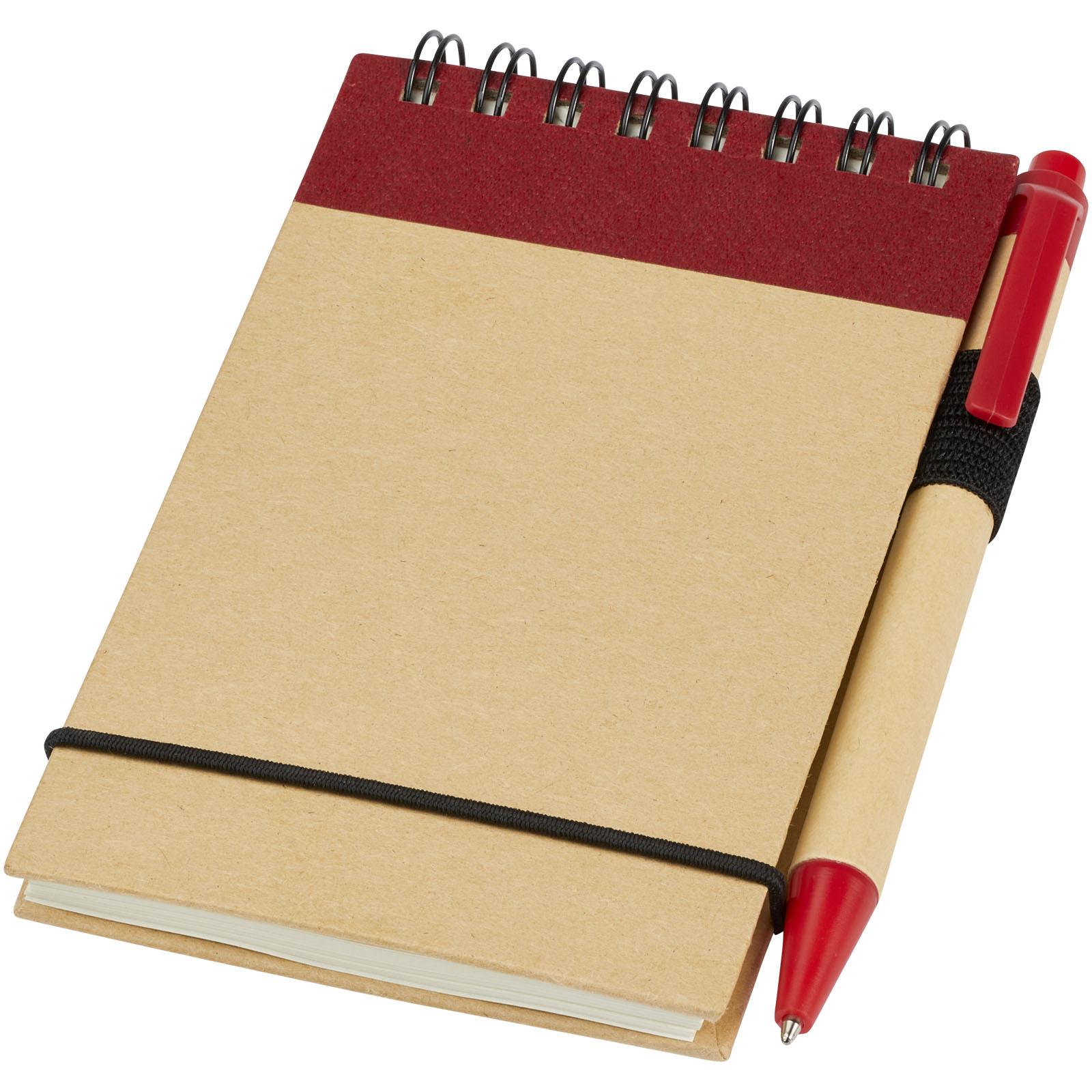 Bloc-notes recyclé format A7 avec stylo Zuse