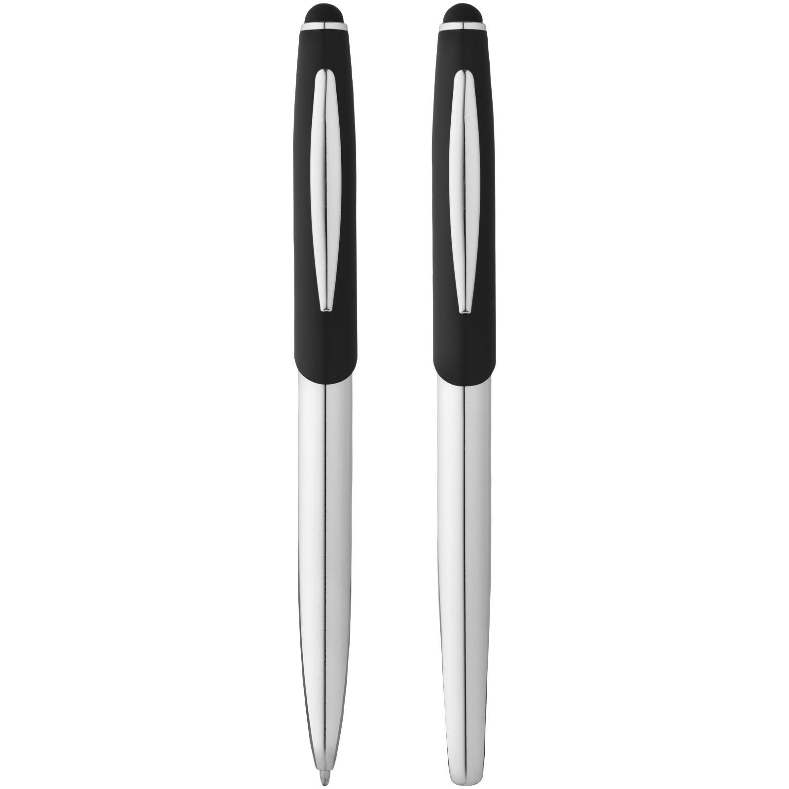 Kit avec Stylo bille stylet et stylo roller Geneva (encre bleue)