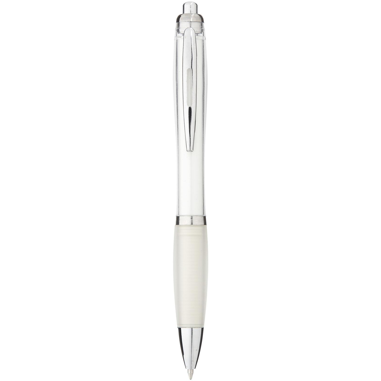 Stylo bille avec corps et grip colorés Nash (encre bleue)
