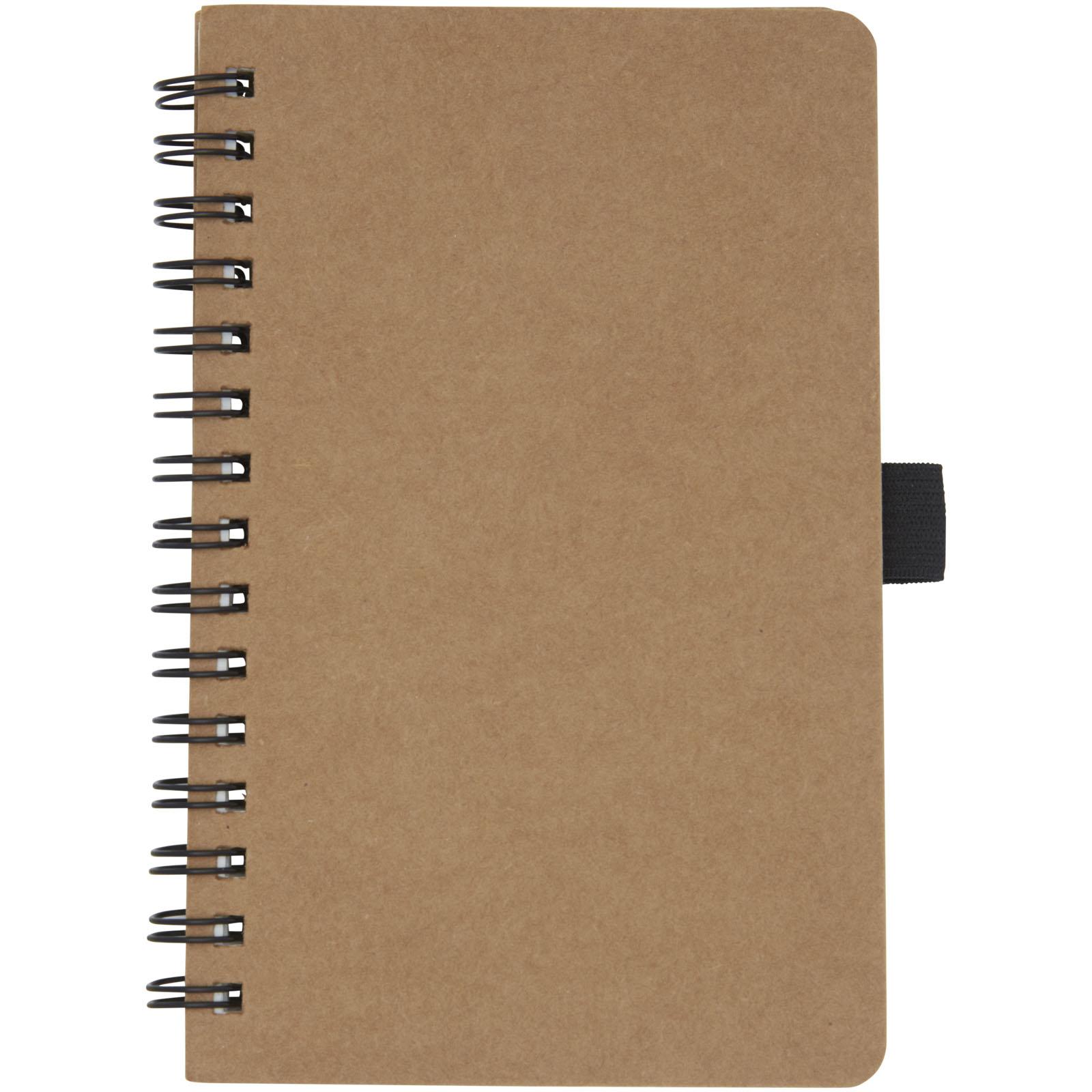 Carnet Cobble A6 à spirales en carton recyclé avec papier de pierre