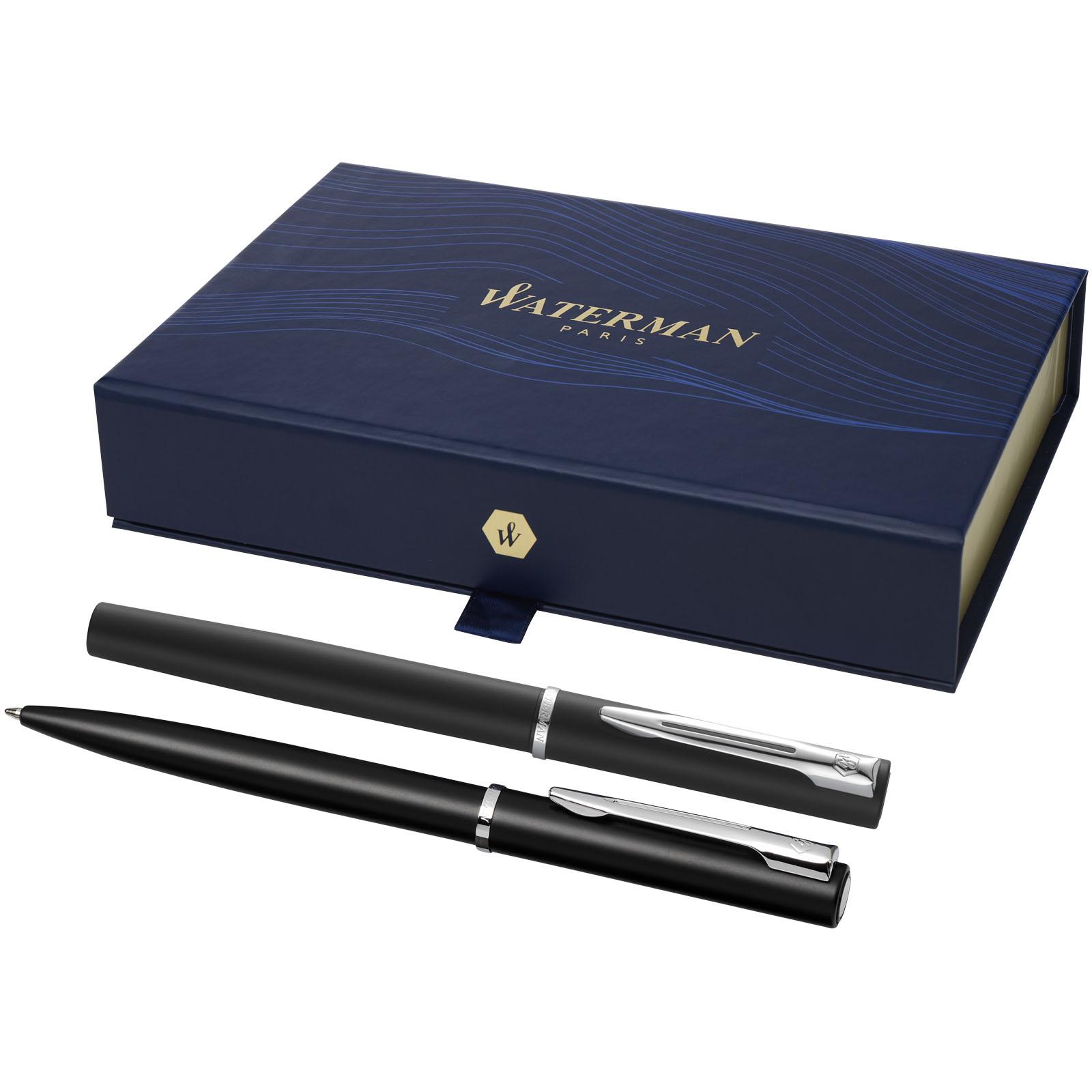 Parure de stylos bille et roller Allure  (encre noire)