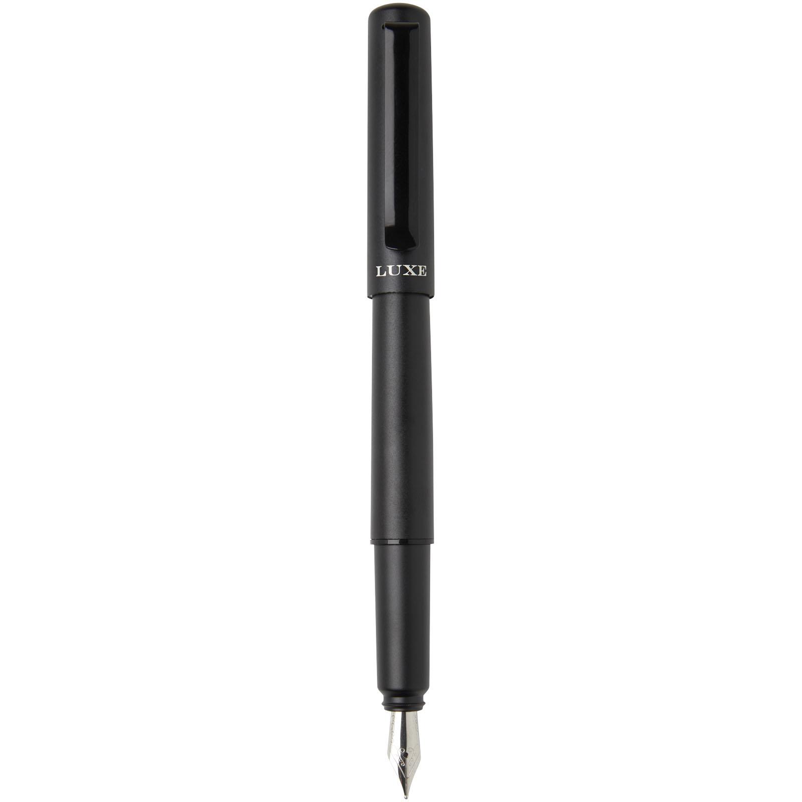 Stylo plume Lucetta en aluminium recyclé (encre noire)