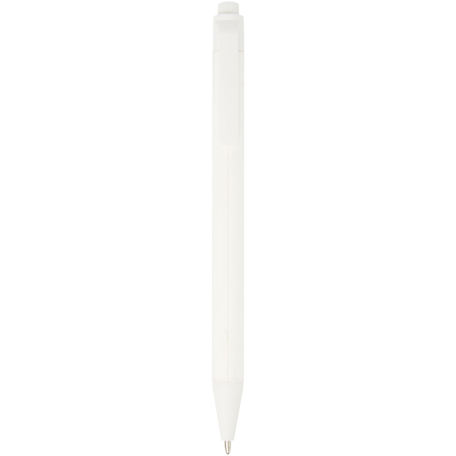 Stylo bille Chartik monochromatique en papier recyclé avec finition mate (encre noire)