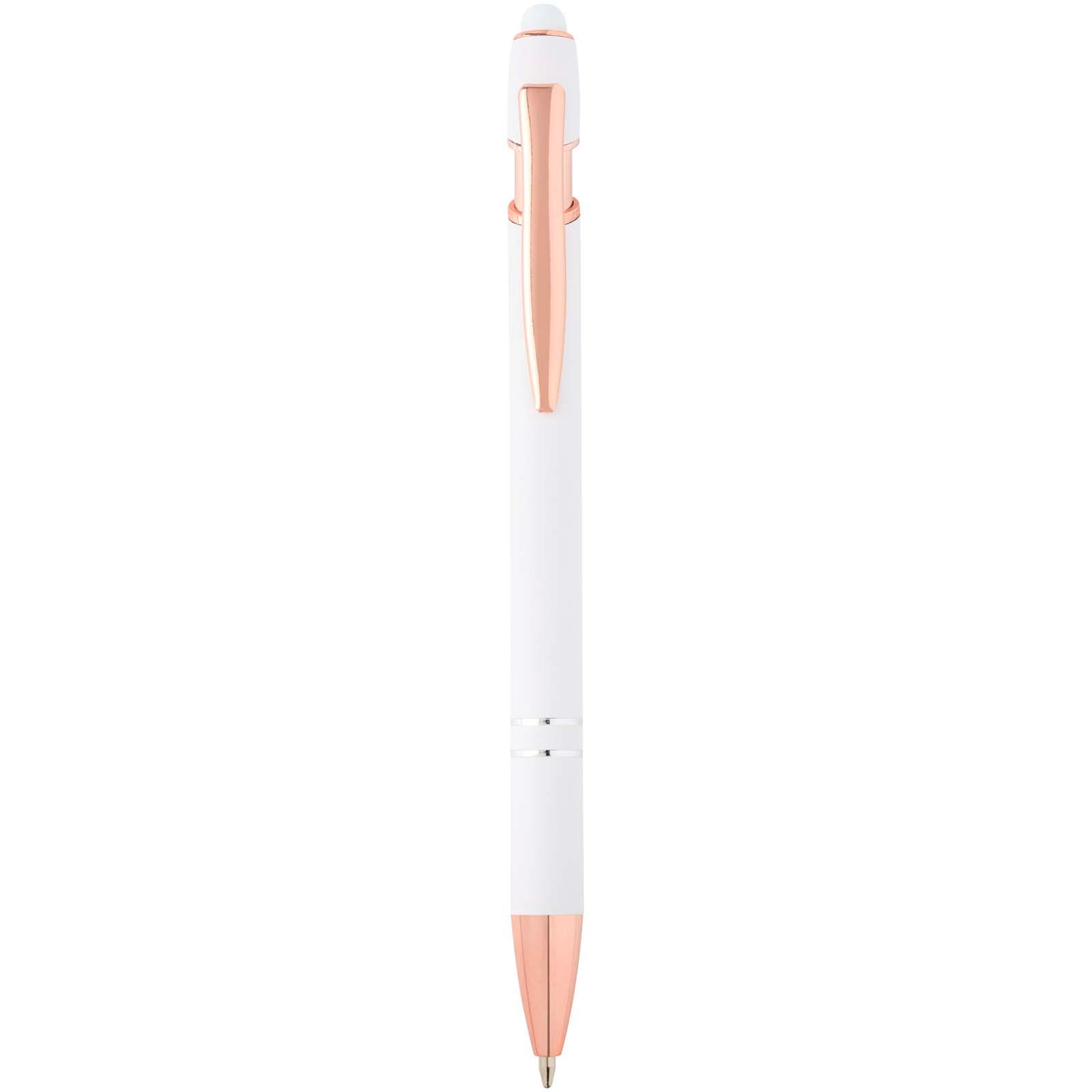 Stylo bille Nanna avec finition or rose (encre bleue)