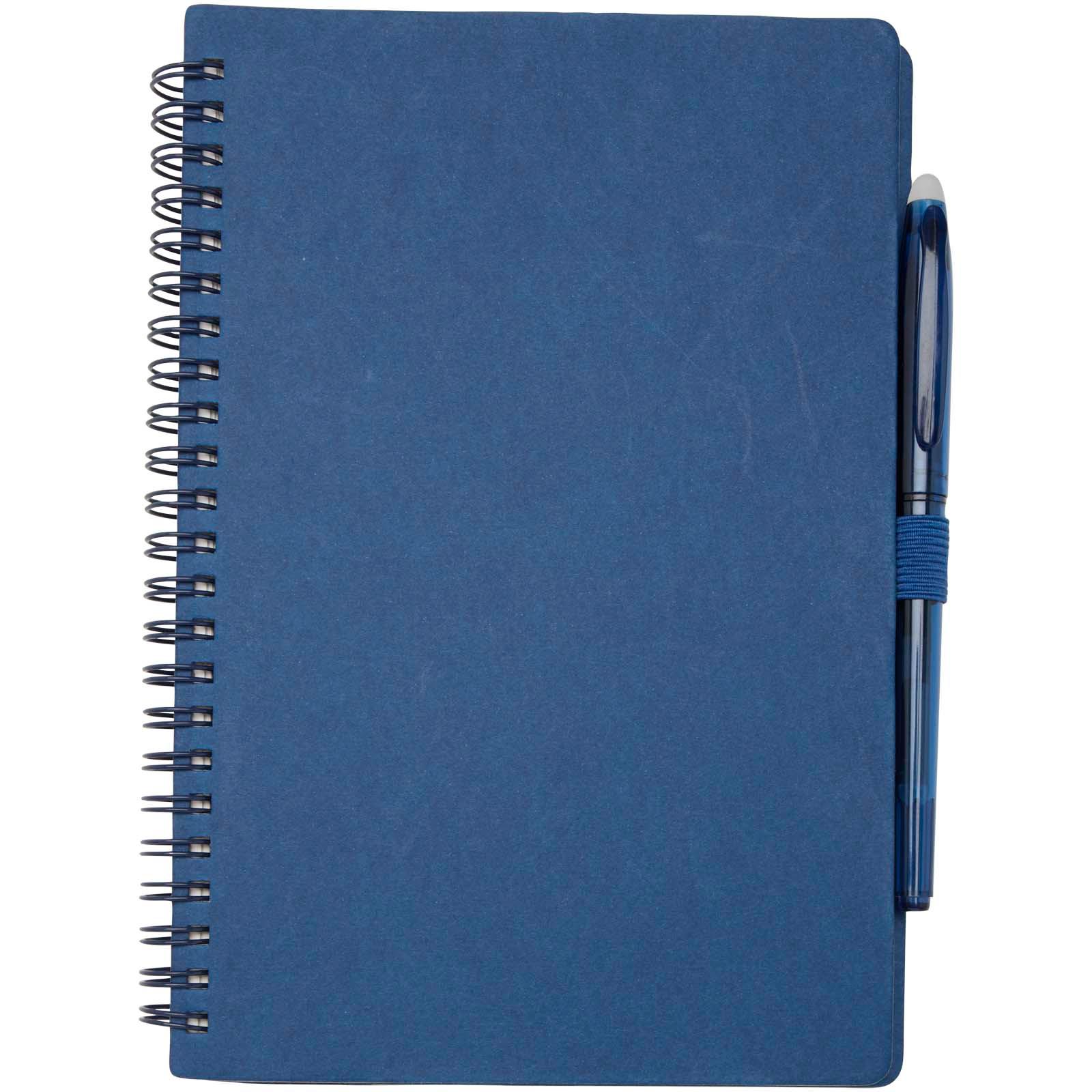 Carnet A5 à couverture souple réutilisable et parure de stylos Slate (encre noire)