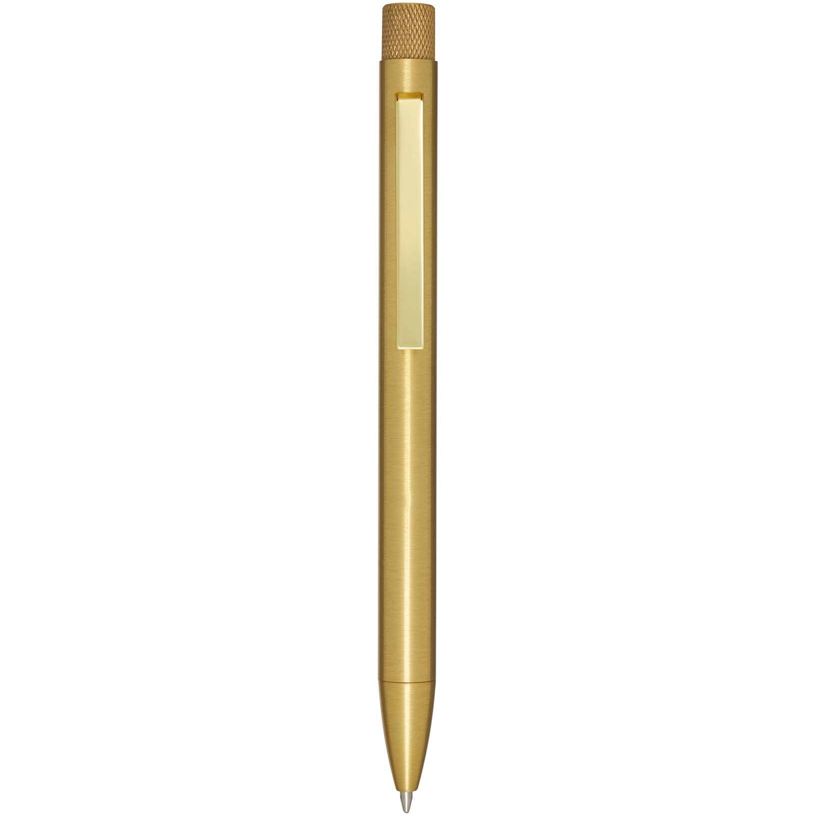 Stylo bille en laiton recyclé Beatriz (encre bleue)