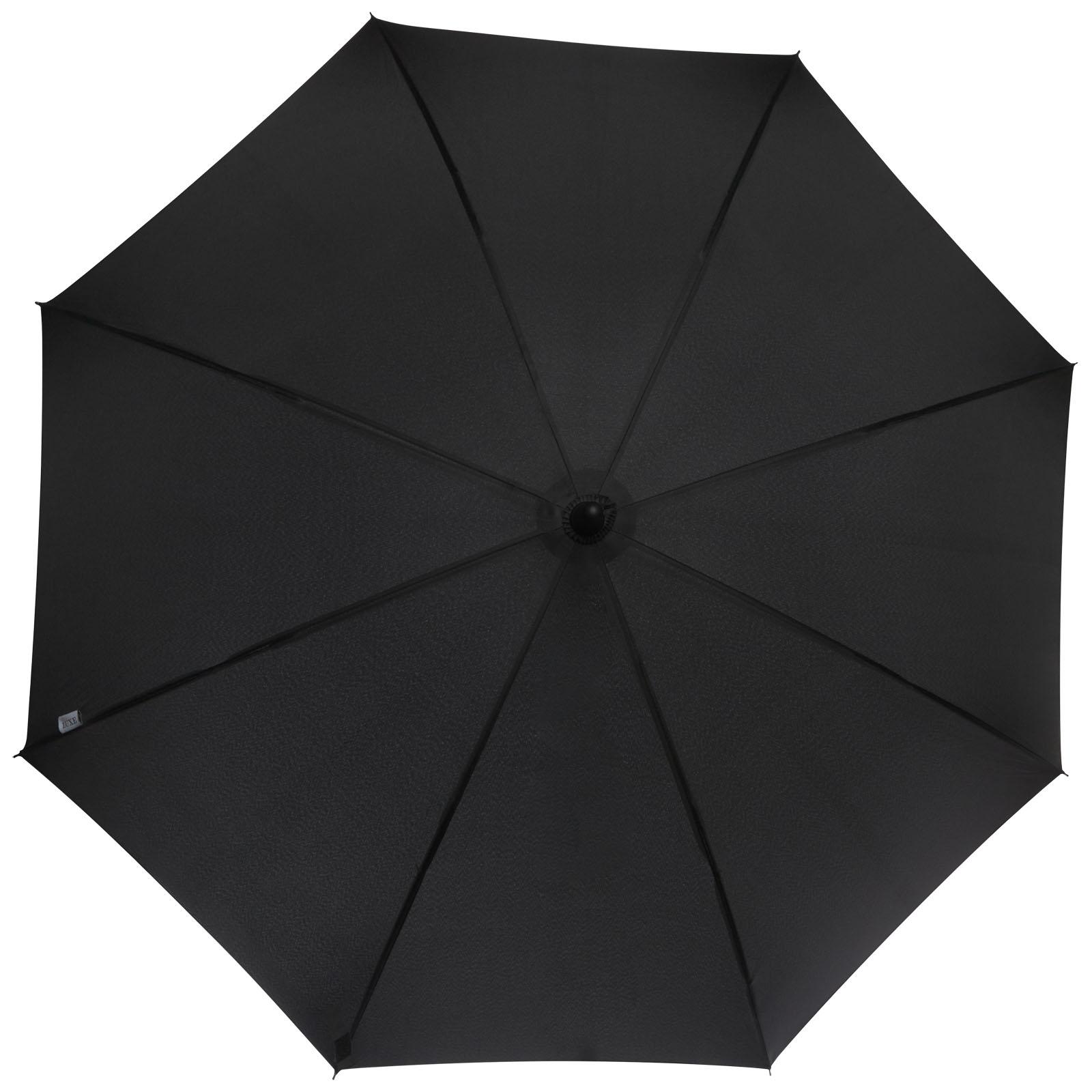 Parapluie Fontana de 23" à ouverture automatique avec aspect carbone et poignée courbe