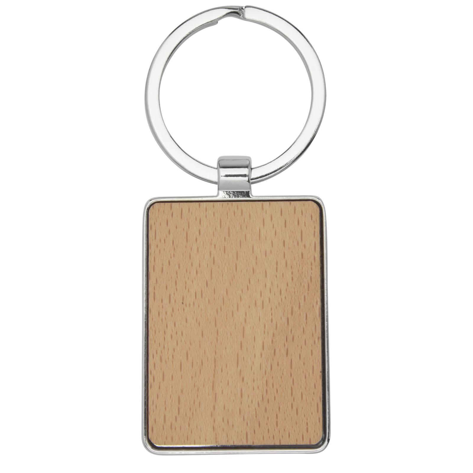 Porte-clés rectangulaire Mauro en bois de hêtre