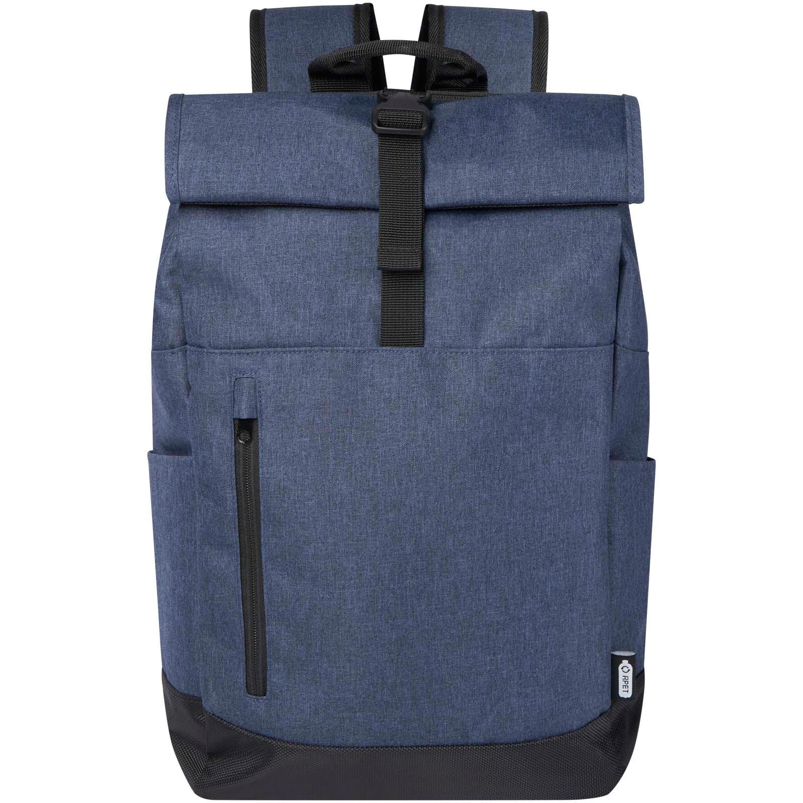Sac à dos Hoss recyclé GRS avec rabat enroulable pour ordinateur portable de 15,6" 12L