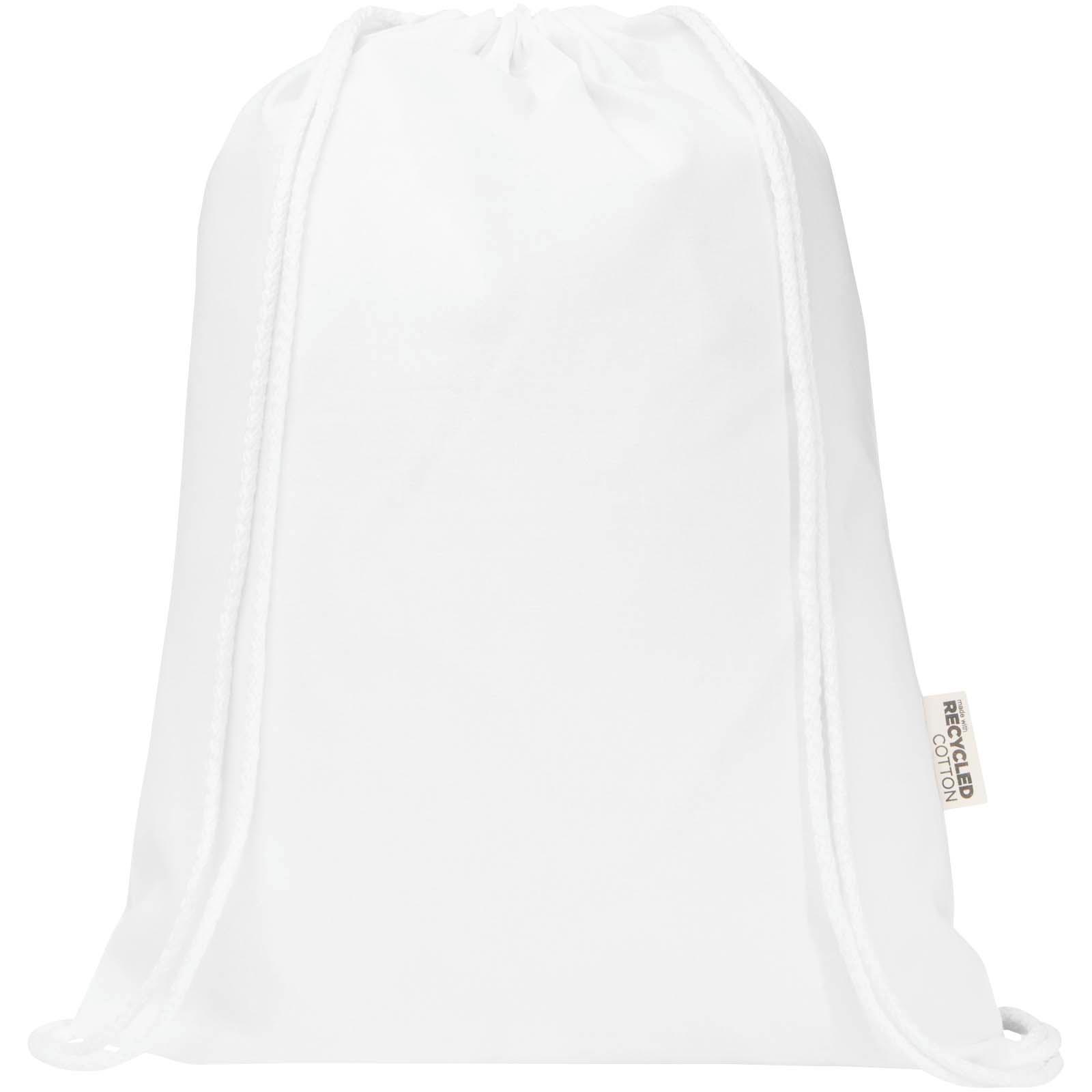 Sac de 5 L avec cordon Oregon Blend en coton recyclé 140 g/m² certifié GRS