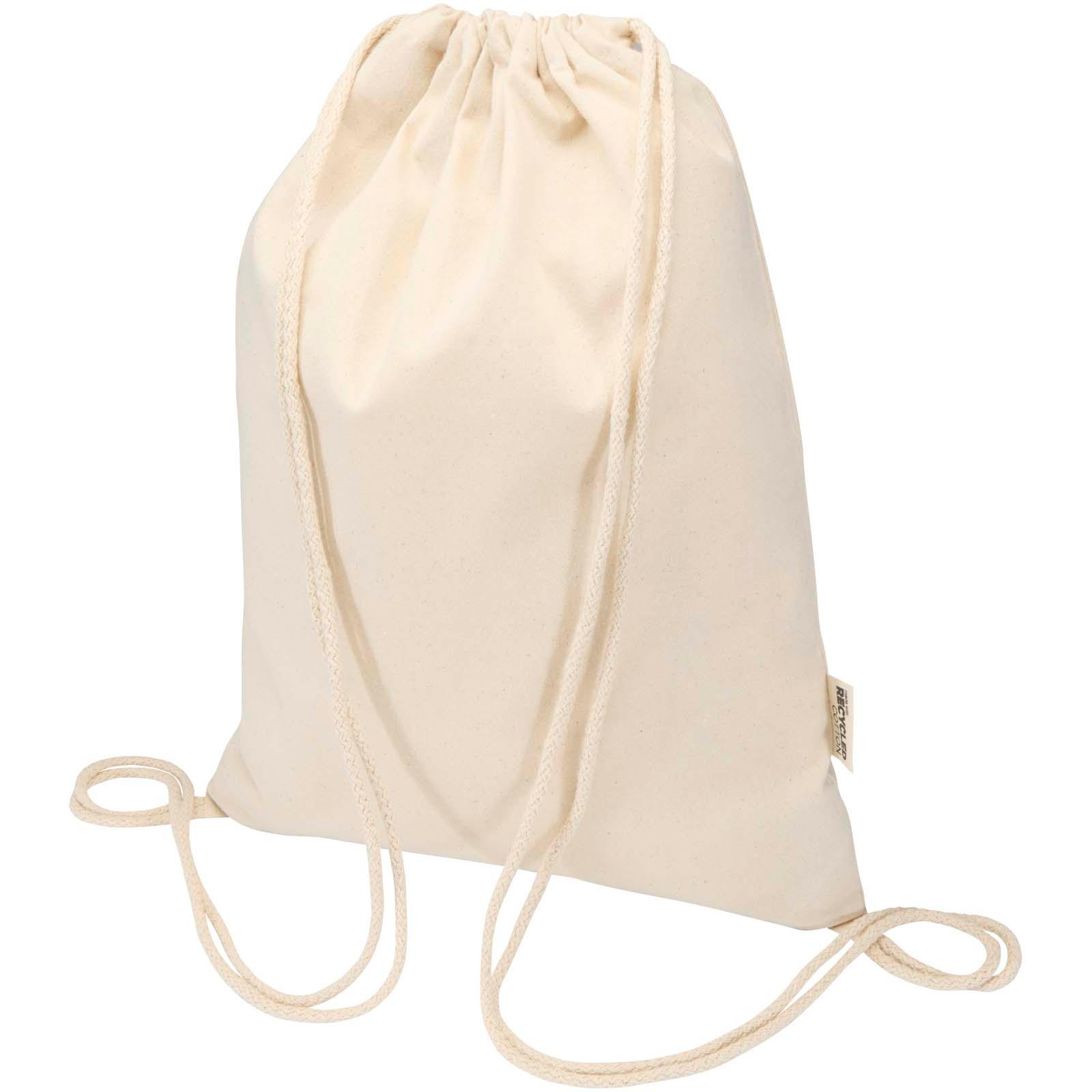 Sac Peru Blend de 5 L avec cordon en coton recyclé 180 g/m2 certifié GRS
