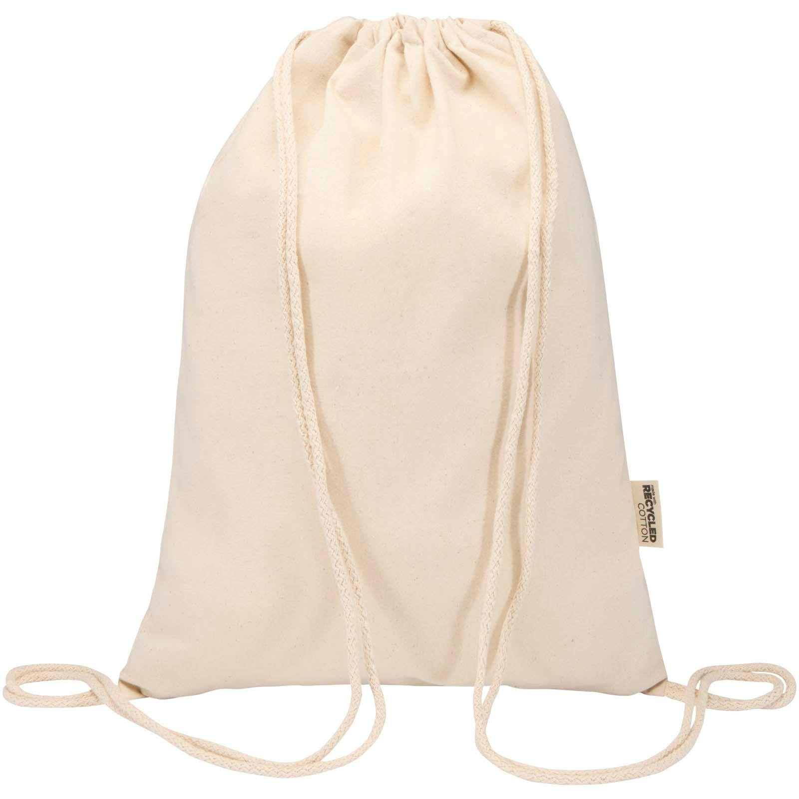 Sac Peru Blend de 5 L avec cordon en coton recyclé 180 g/m2 certifié GRS
