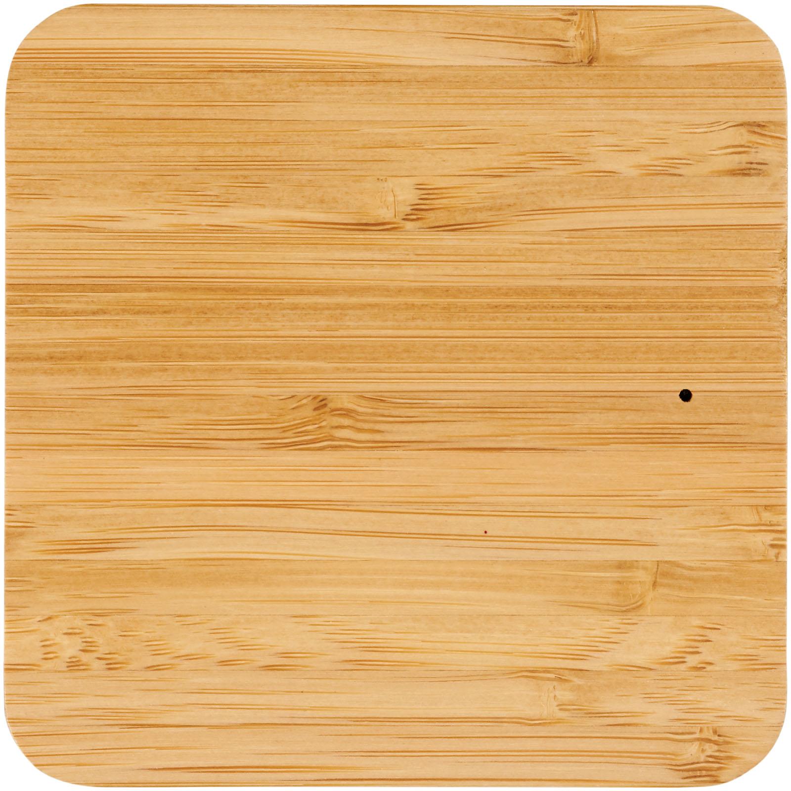 Socle de charge sans fil de 5 W en bambou et tissu Leaf