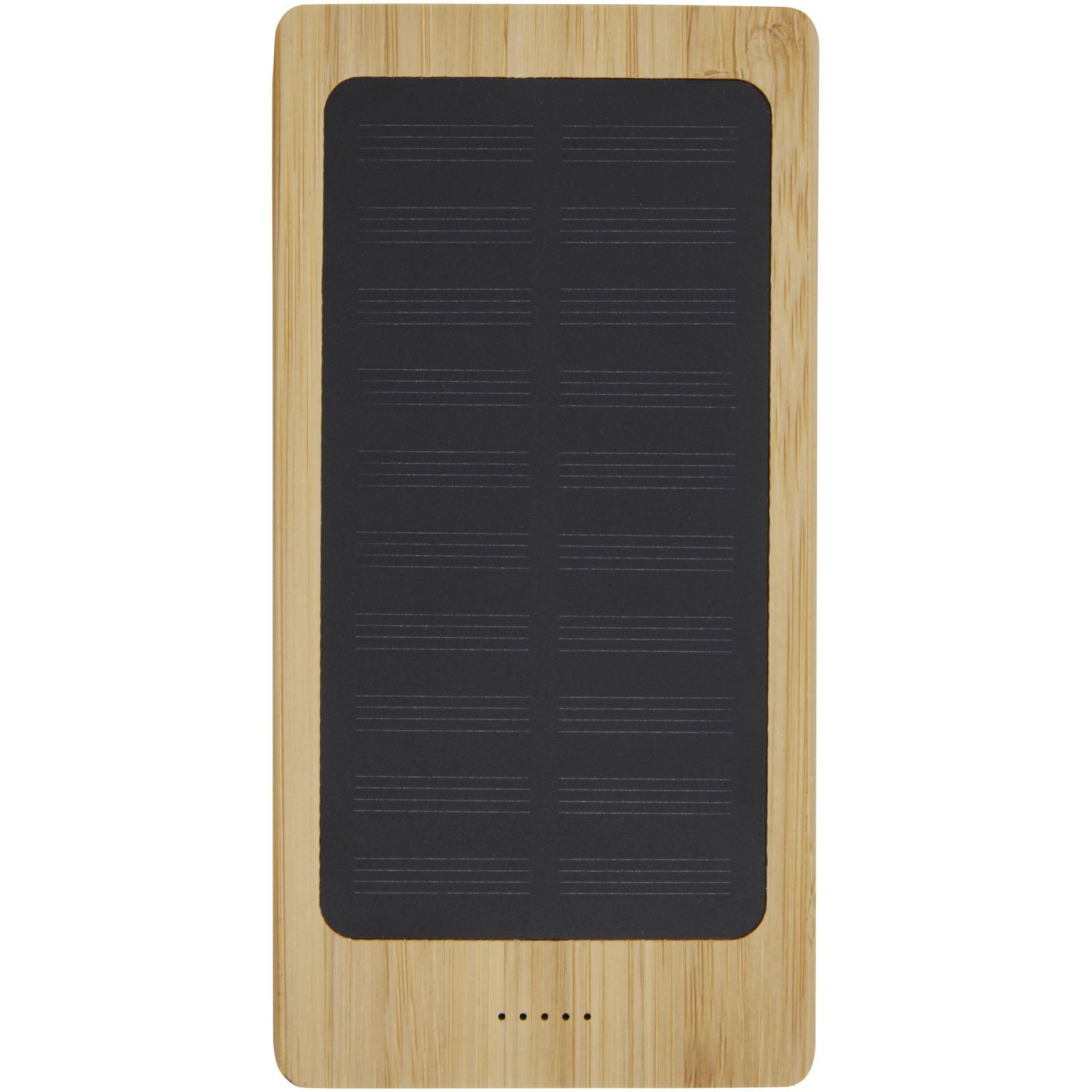 Batterie de secours solaire Alata de 8 000 mAh en bambou