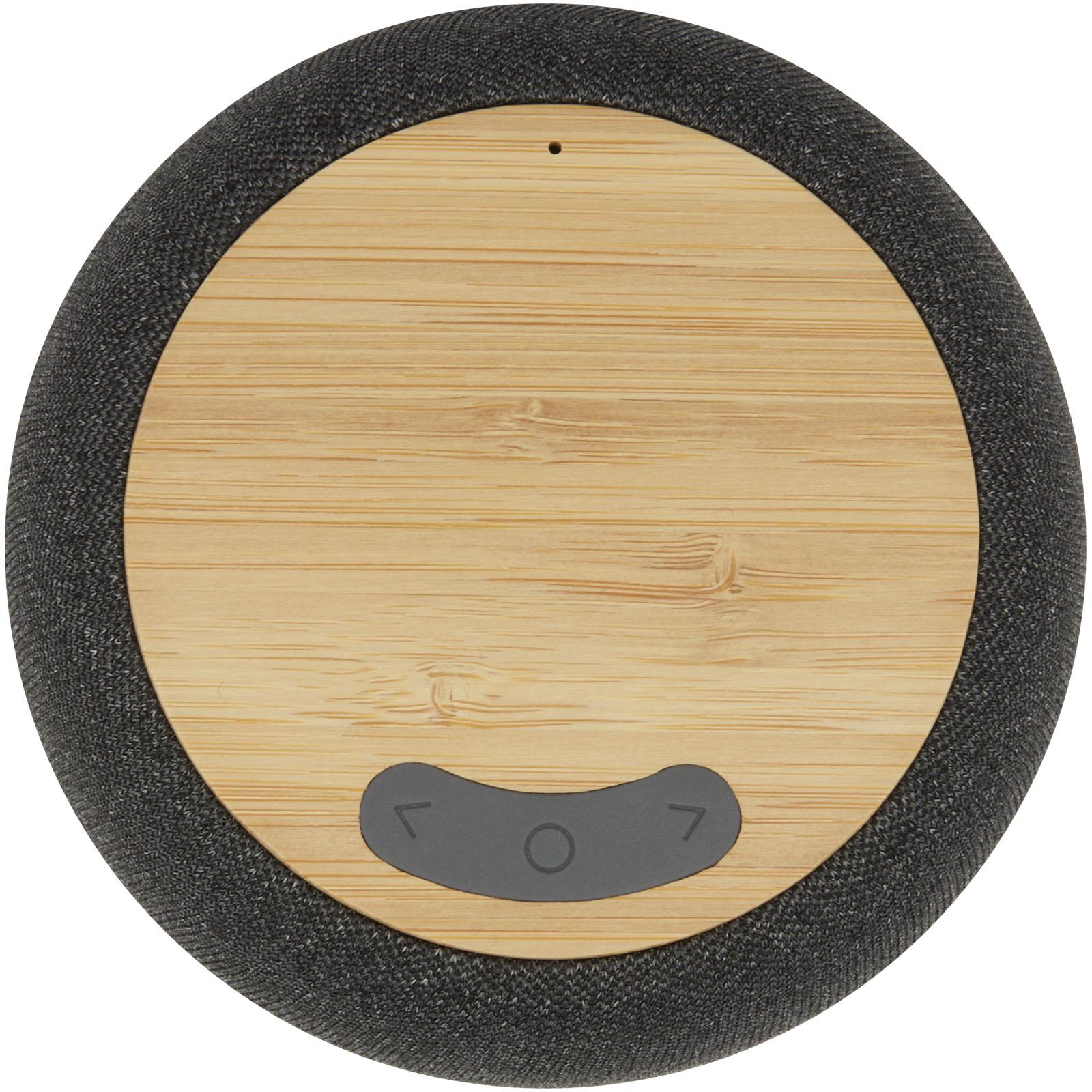 Haut-parleur Bluetooth® et tapis de charge sans fil Ecofiber en bamboo/RPET