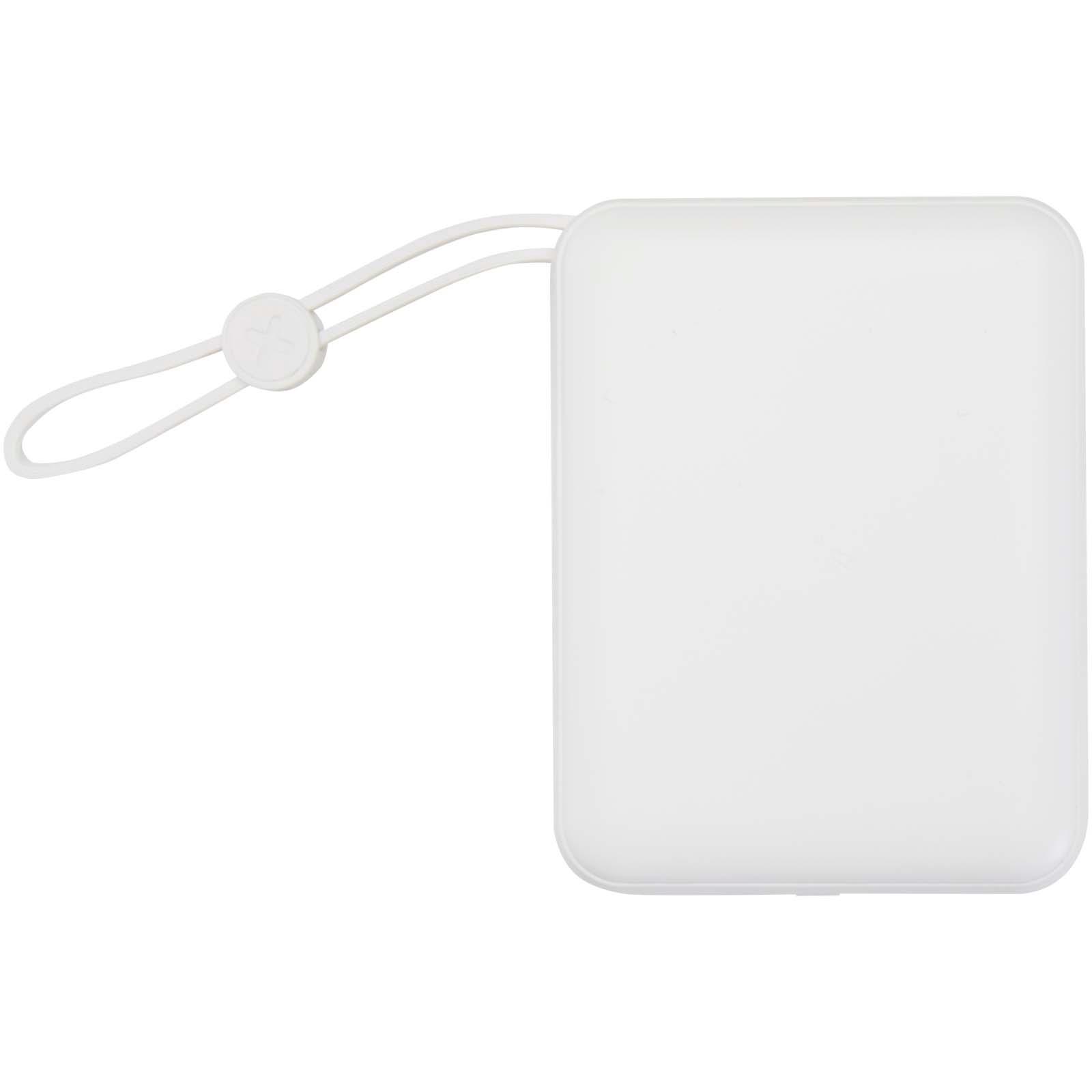 Batterie externe Acrux de 10 000 mAh et 35 W pour tablette avec câble Type-C intégré - fabriquée en plastique recyclé
