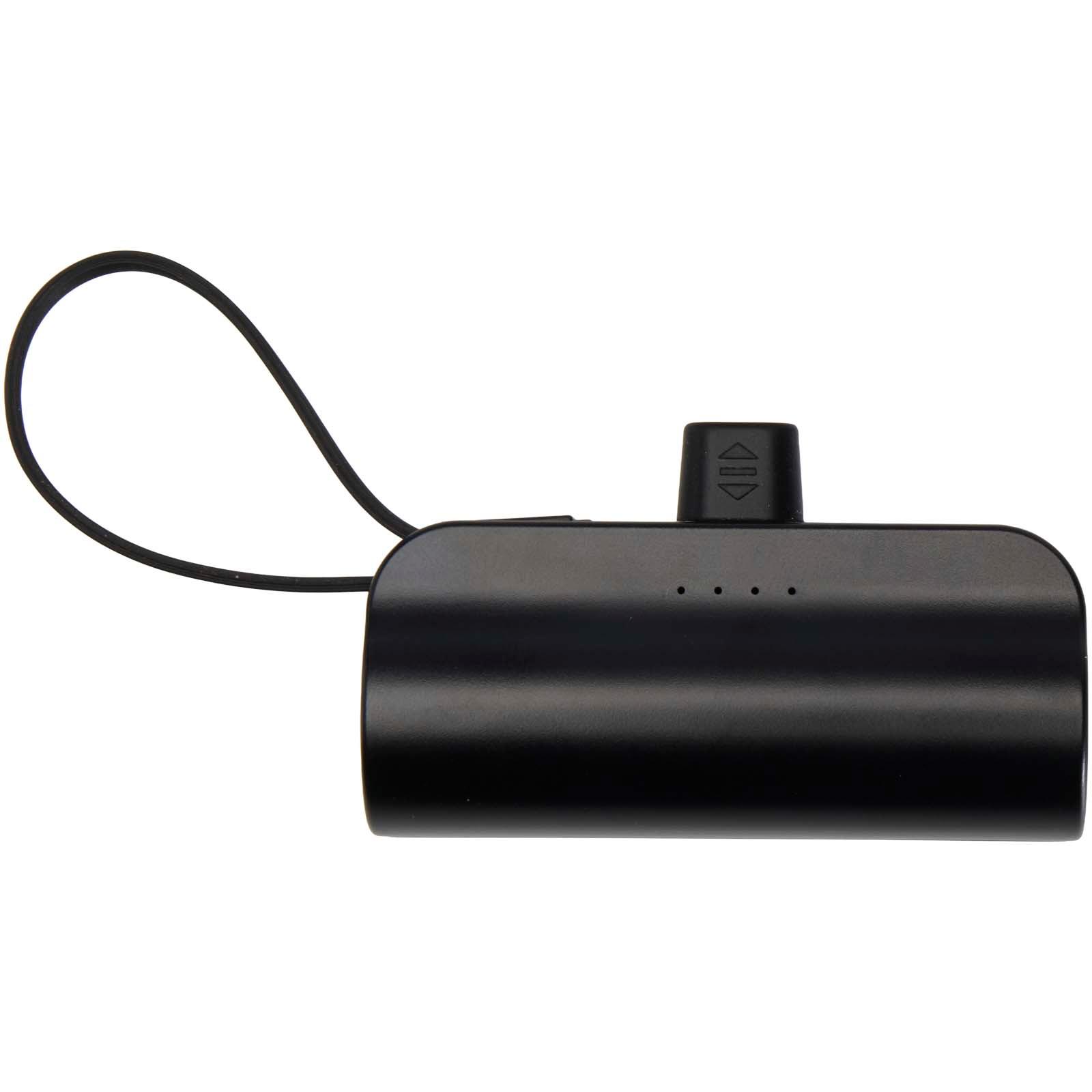 Batterie de secours Alnair Type-C de5 000 mAh et 10 W en plastique recyclé avec support de retournement intégré et câble 2 en