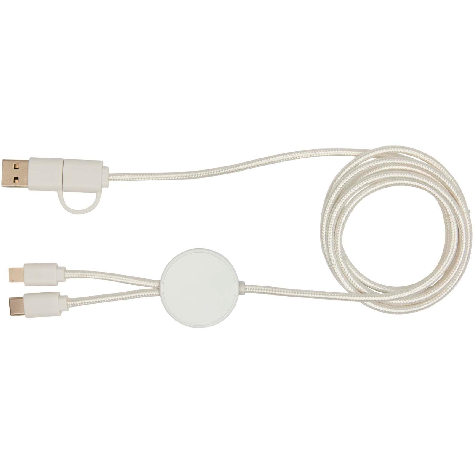 Câble 5 en 1 Citala en plastique recyclé de 150 cm pour la synchronisation des données et la charge rapide de 27 W