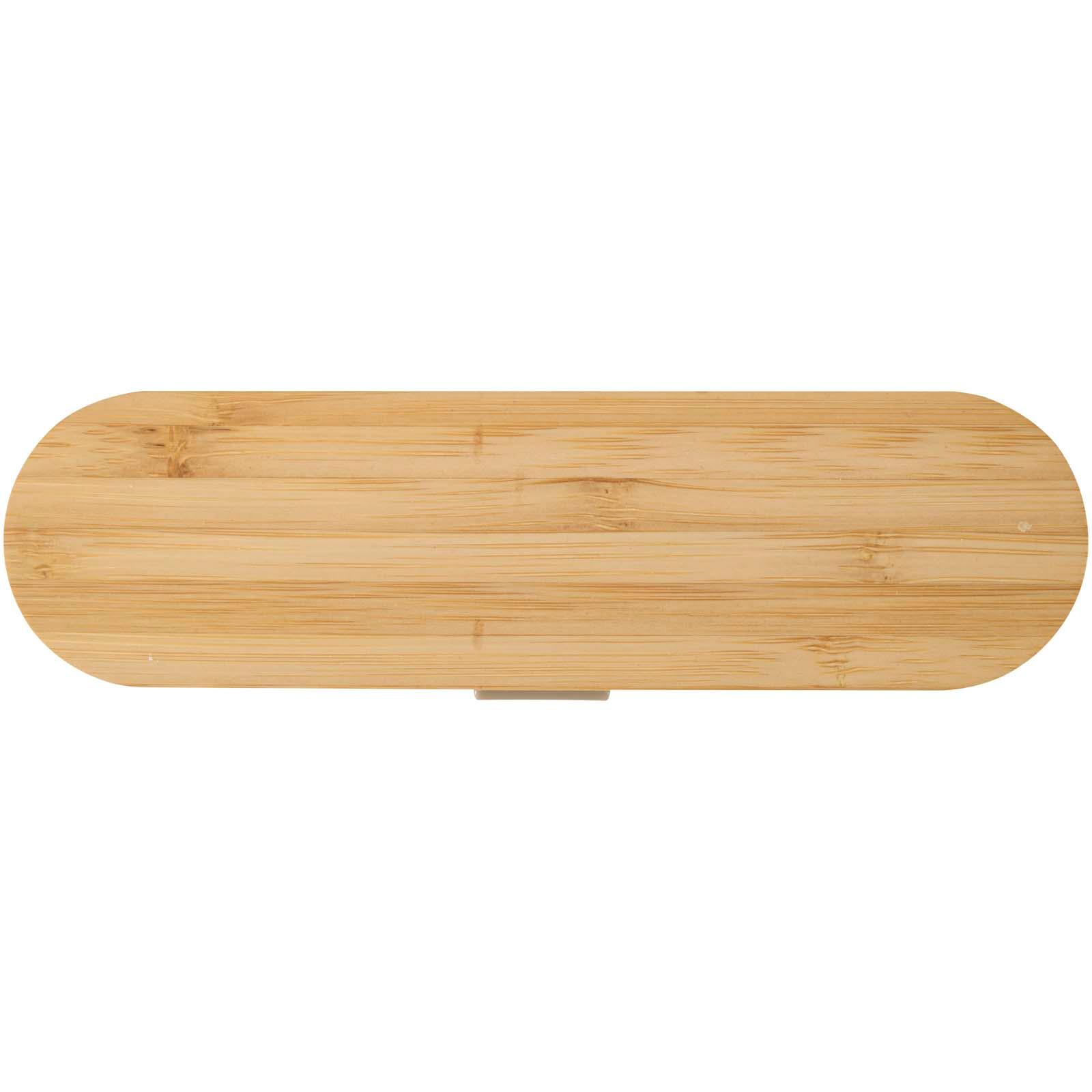 Ensemble de couverts Runa avec couvercle en bambou