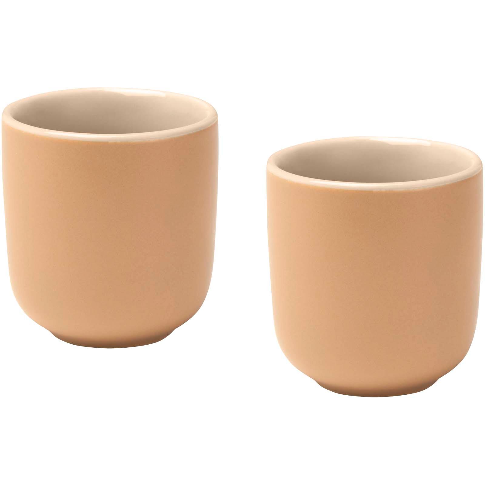 Tasses à expresso Male en céramique de 90 ml - set de 2 en finition mate