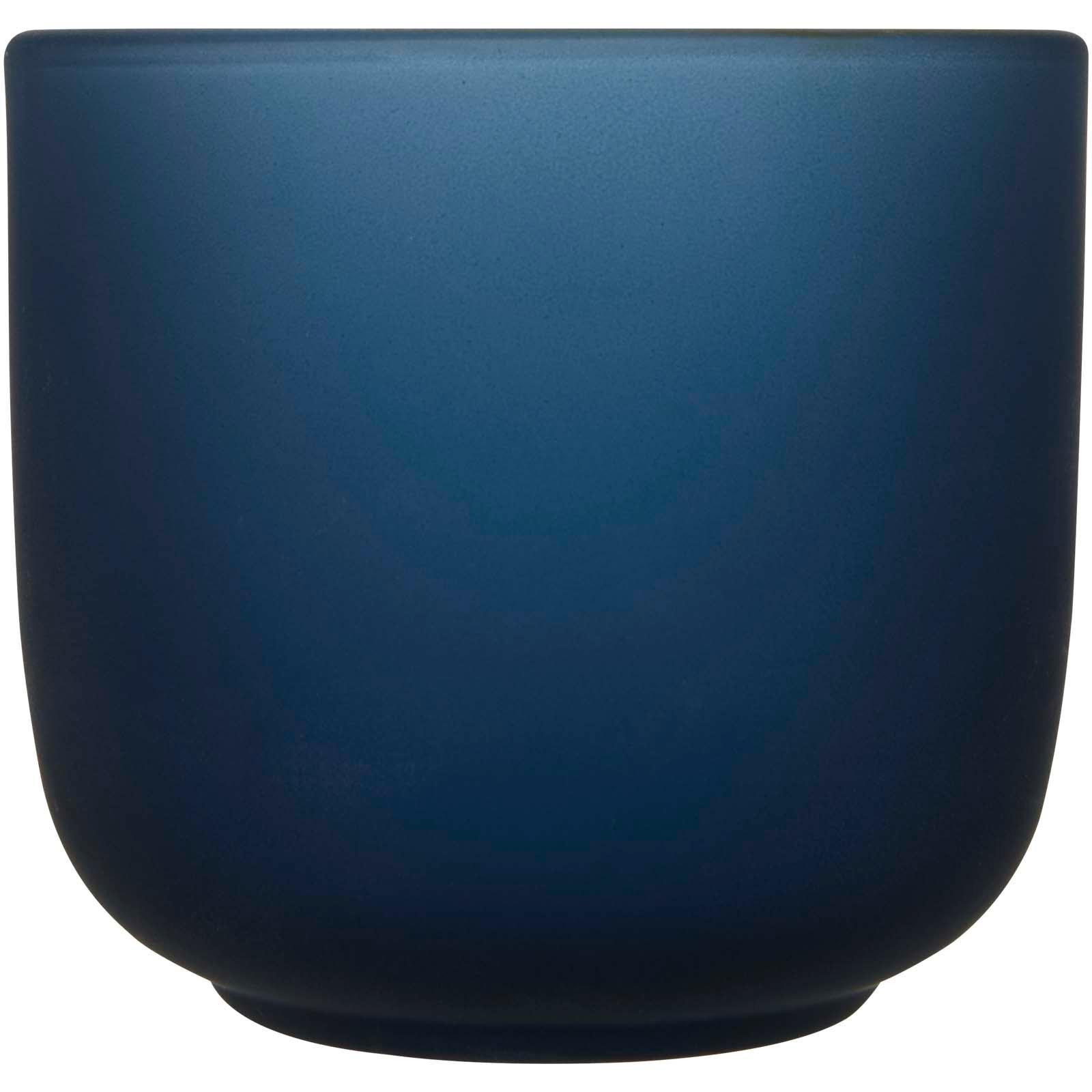 Plateau de service en bois et tasses en verre Male en finition mate
