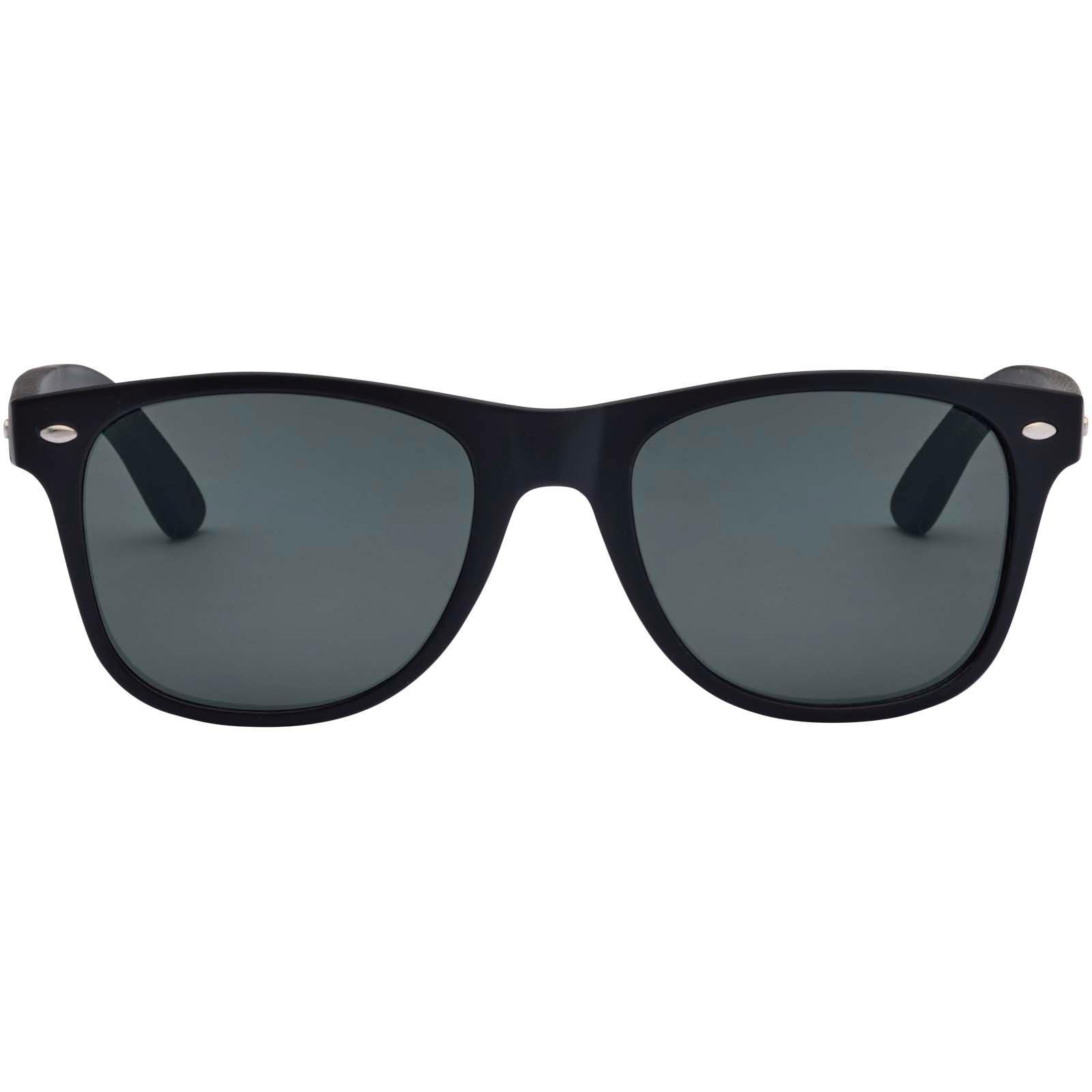 Lunettes de soleil Arlo en bambou avec revêtement noir