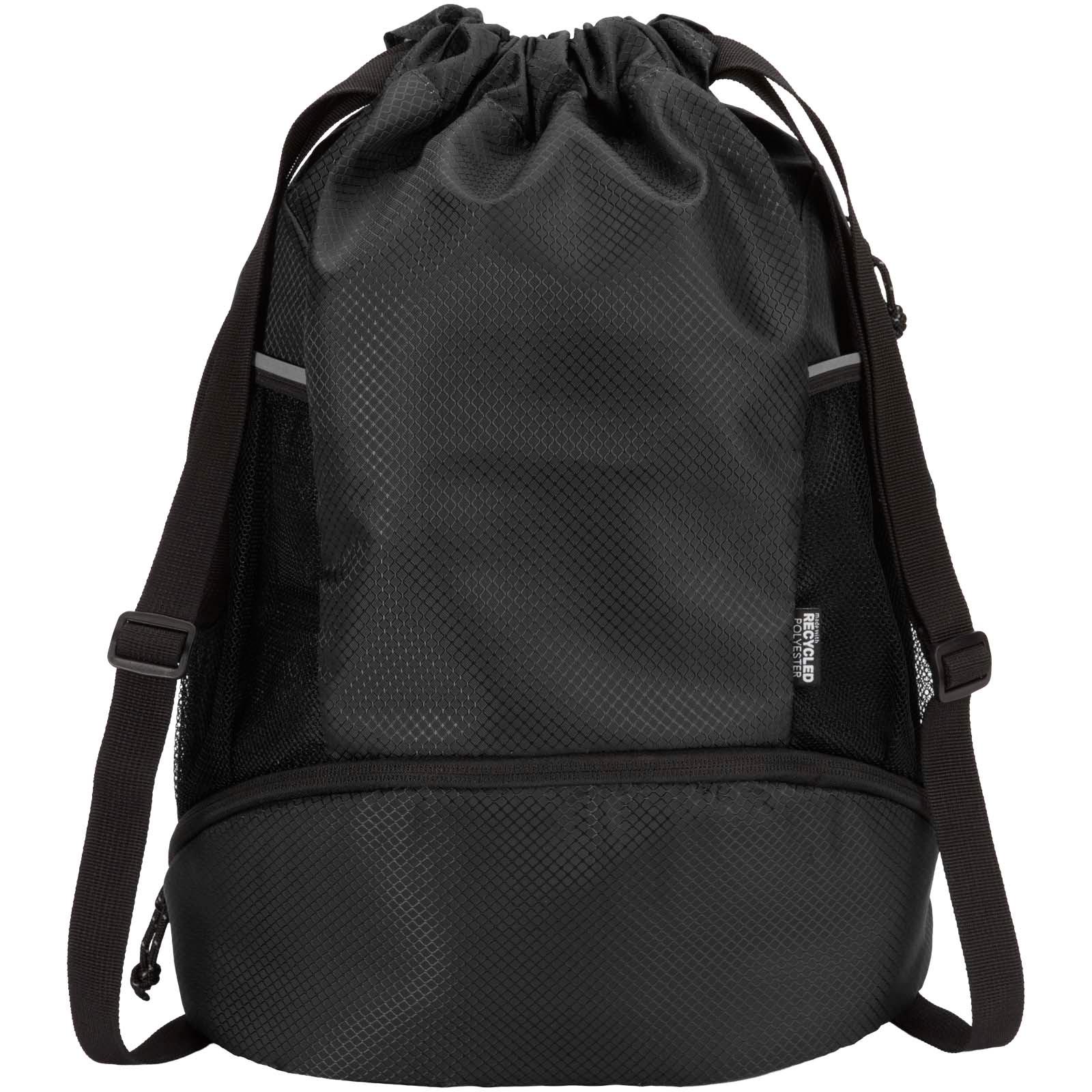 Sac de sport Nomad à cordon en matériaux recyclés certifiés GRS avec compartiment inférieur de 18 L