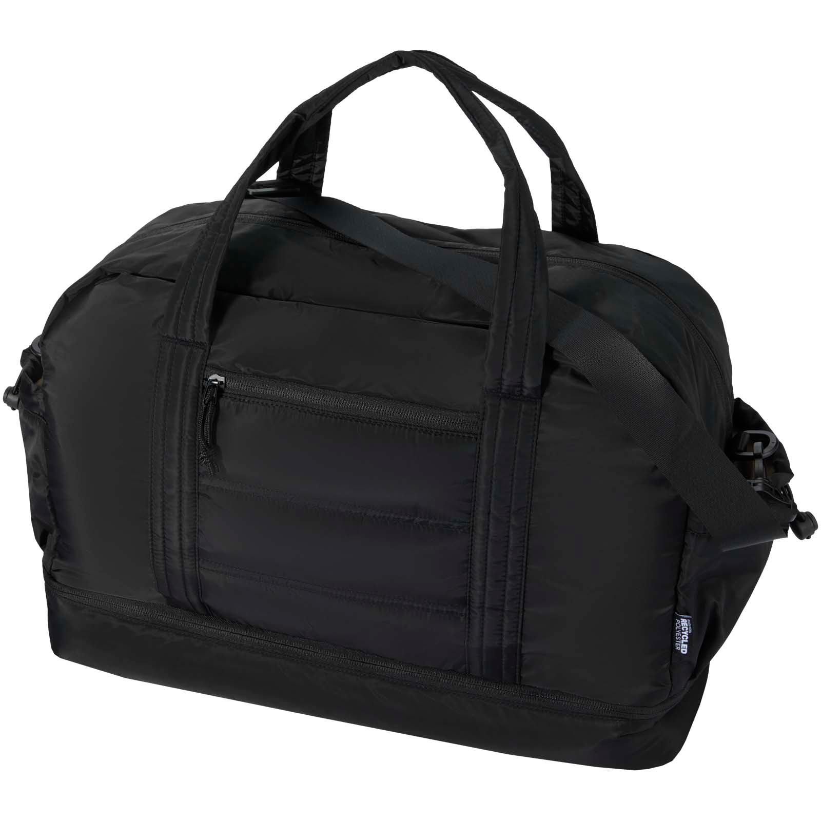 Sac de voyage Puffer recyclé certifié GRS avec fond isolé de 30 L