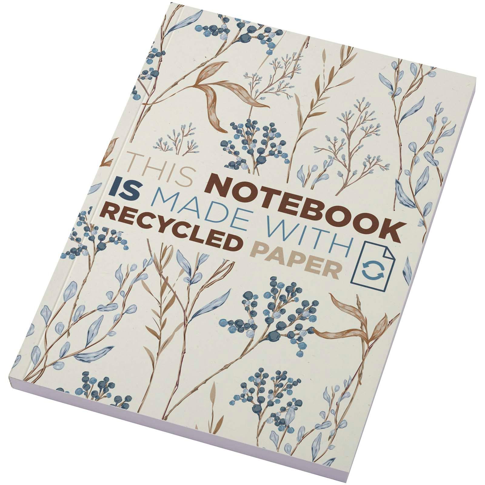 Cahier Novella Austen A5 recyclé à couverture souple de 100 feuilles