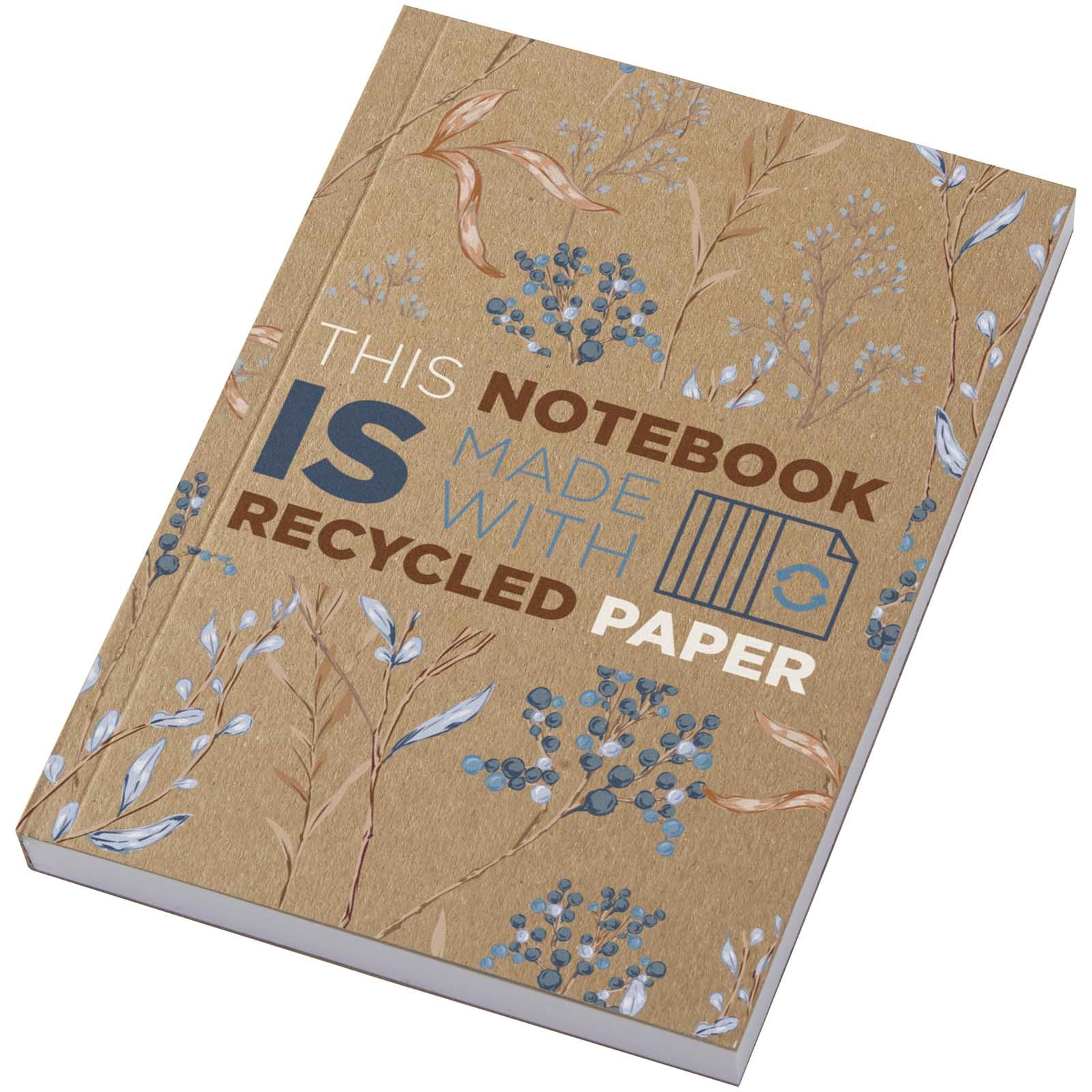 Carnet A6 à couverture souple recyclée en kraft Novella Austen avec 100 feuilles