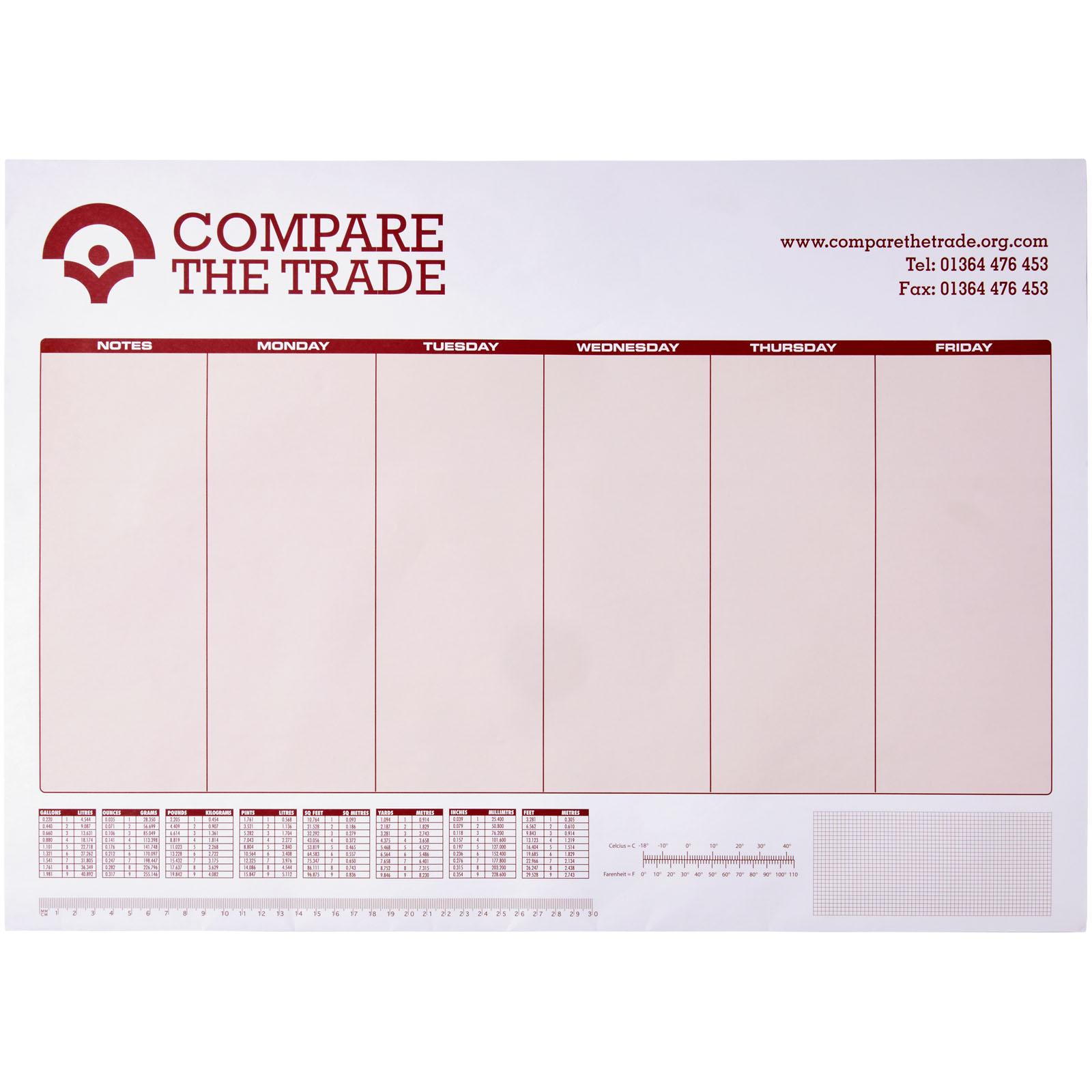 Sous-main Desk-Mate® A3, blanc