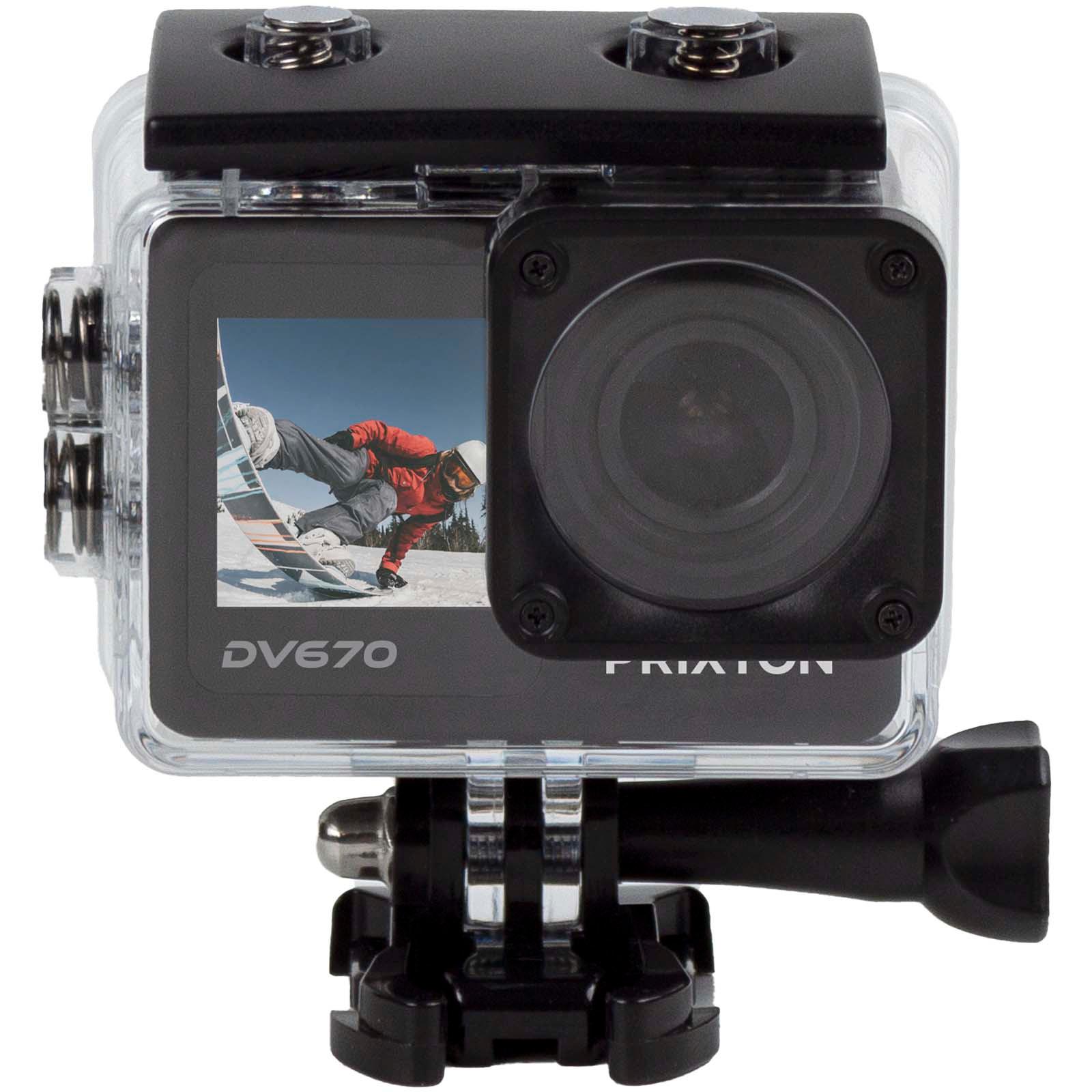 Caméra d’action Prixton DV670 à double écran 4K
