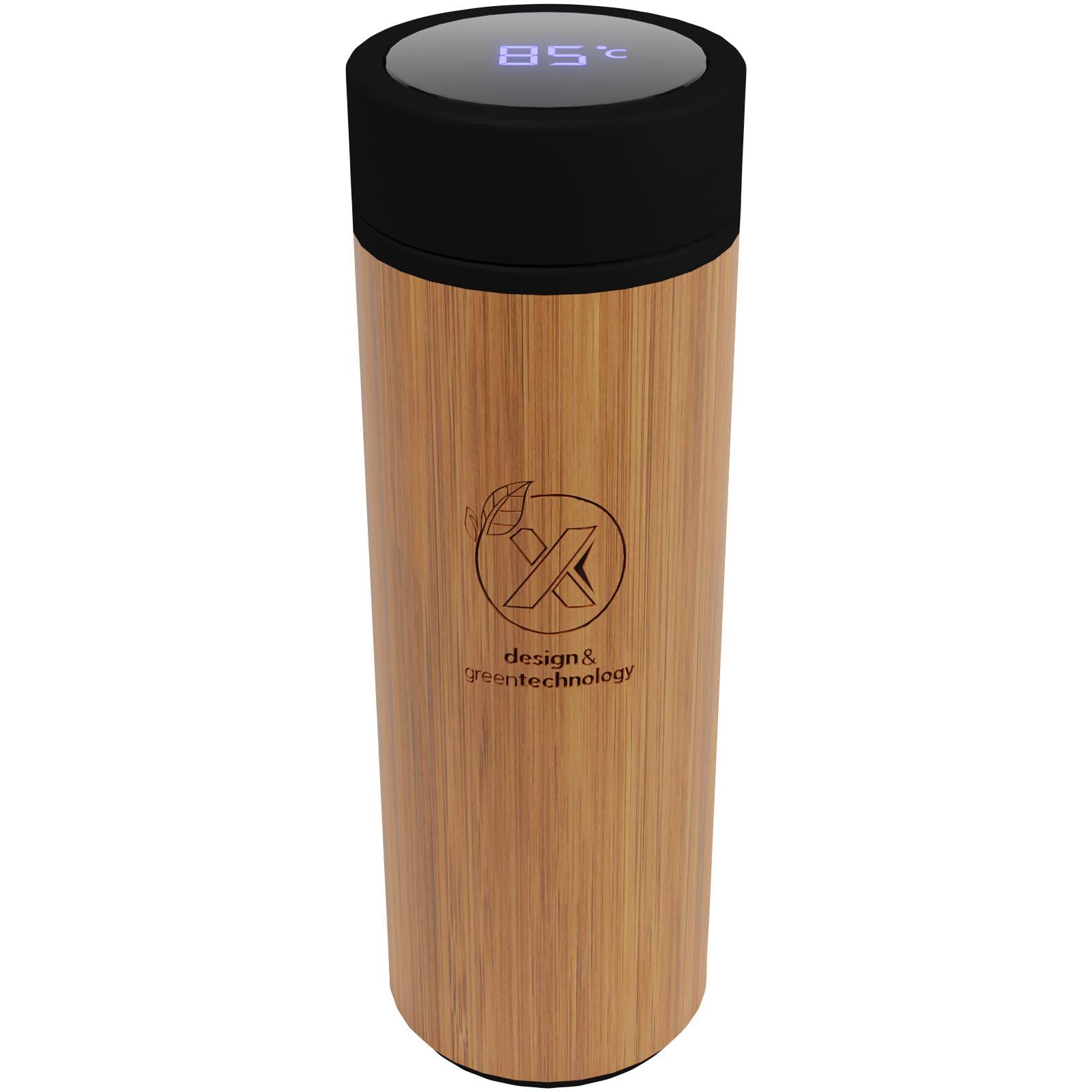 Bouteille intelligente en bambou SCX.design D11 500 ml