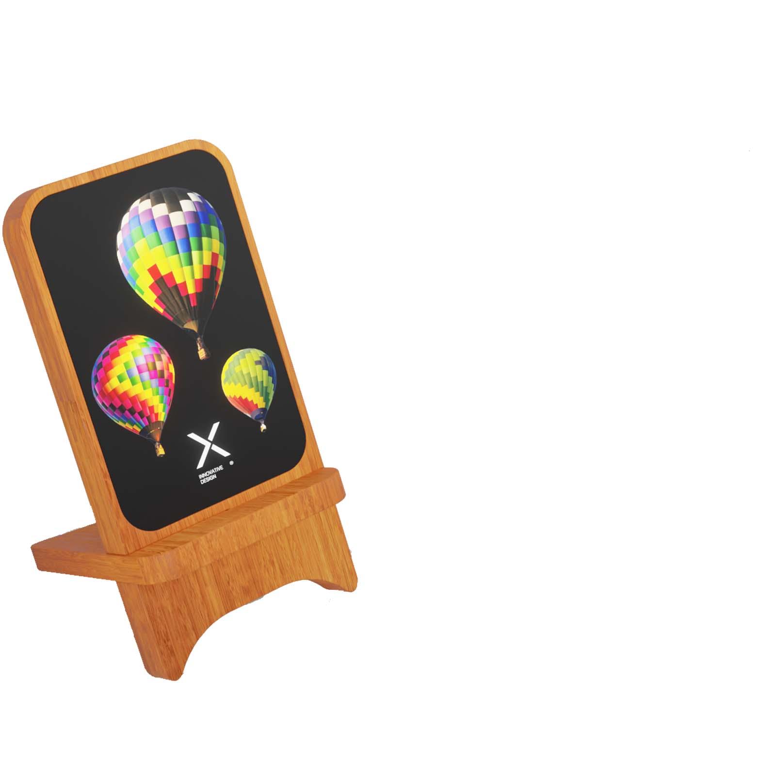 Socle en bois sans fil à illumination SCX.design W16 de 15 W
