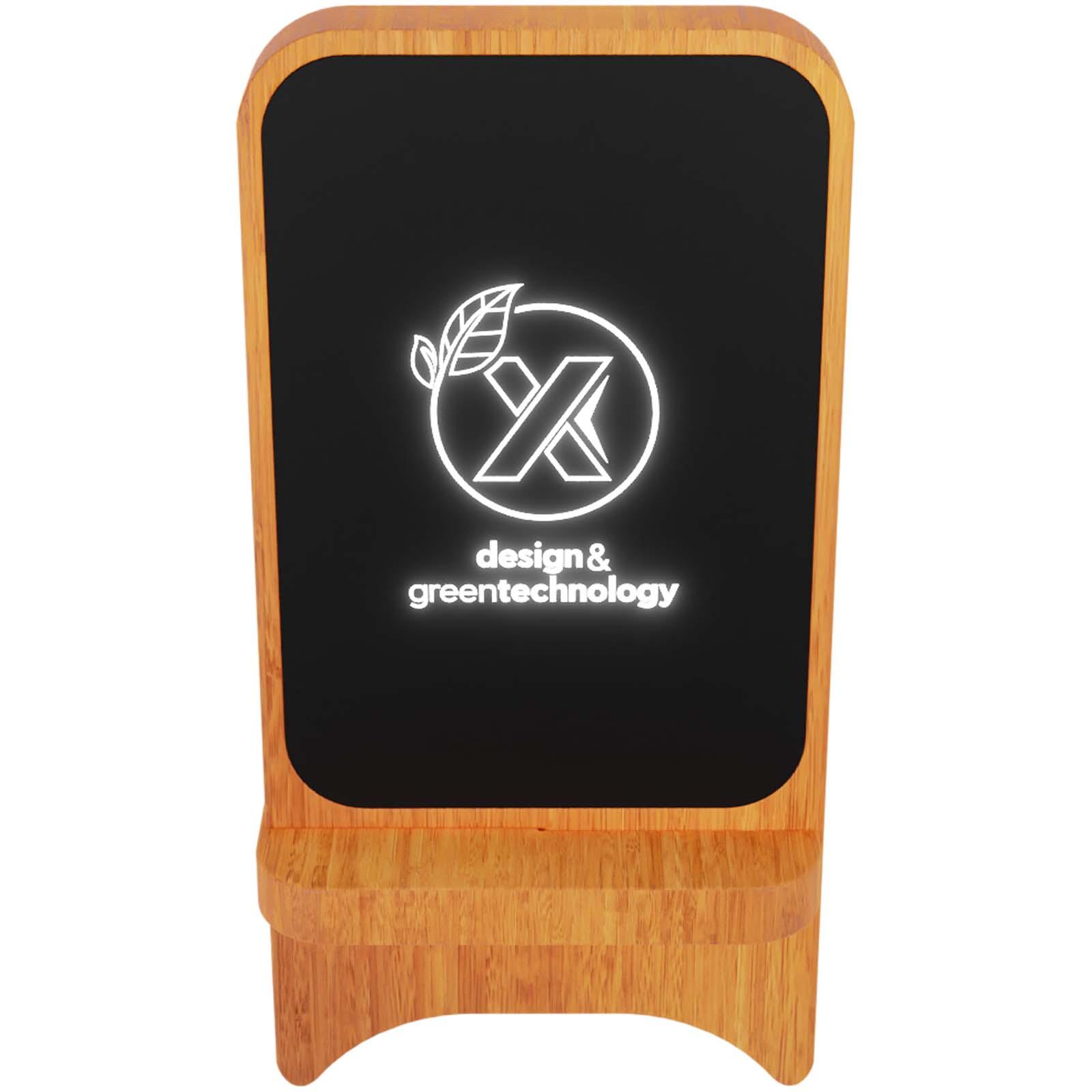 Socle en bois sans fil à illumination SCX.design W16 de 15 W