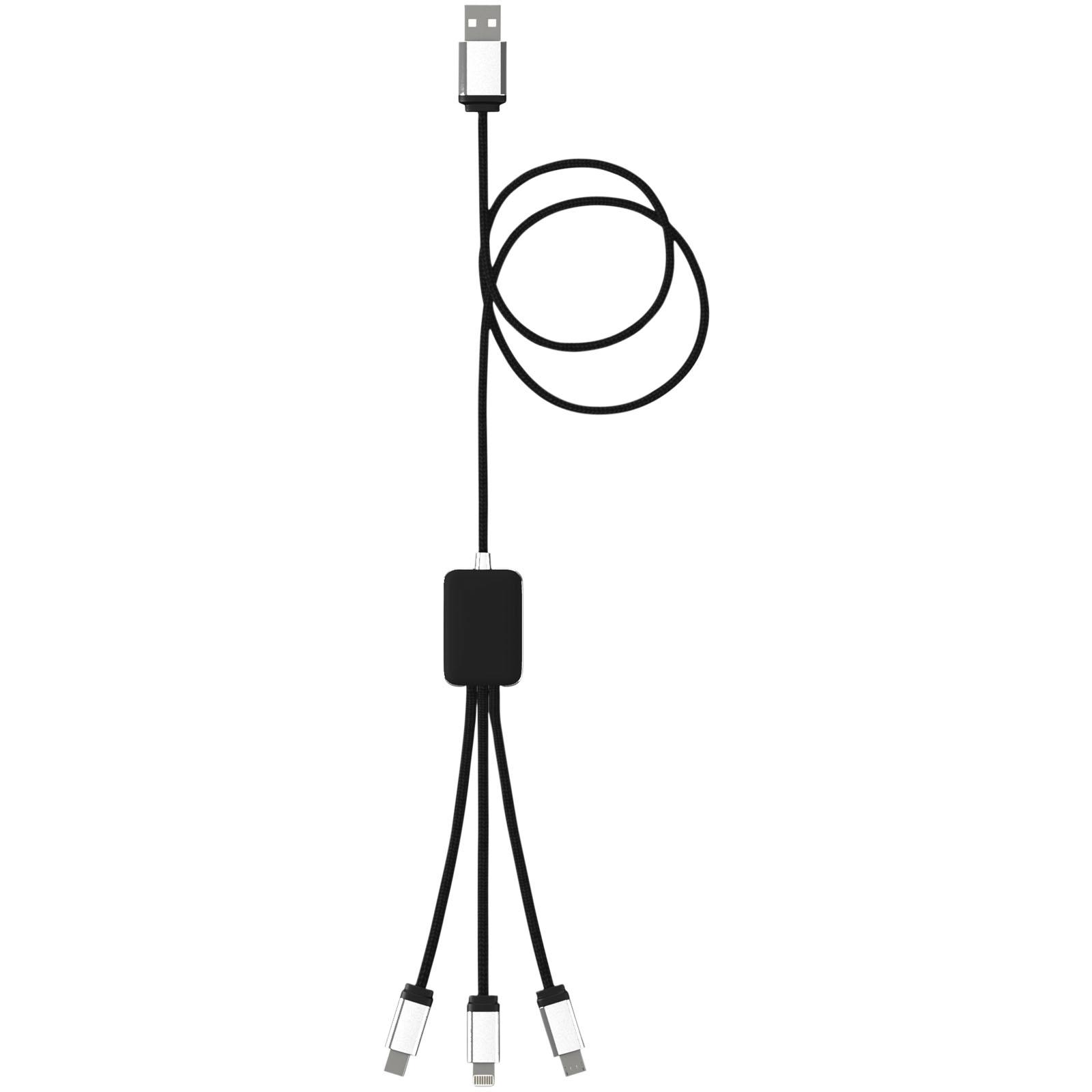 Câble 3-en-1 avec logo lumineux SCX.design C17