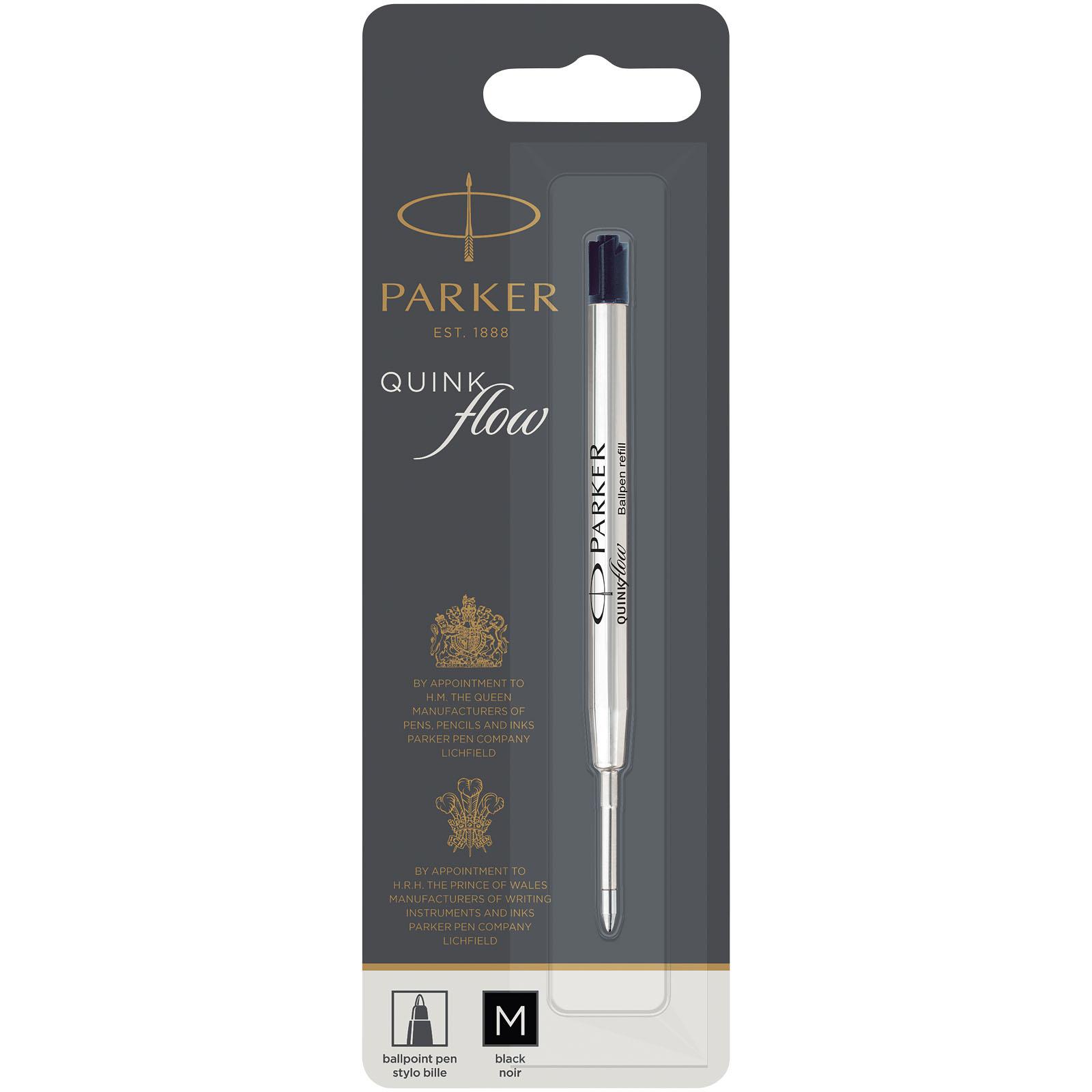 Cartouche pour stylo bille Quinkflow Parker (encre noire)
