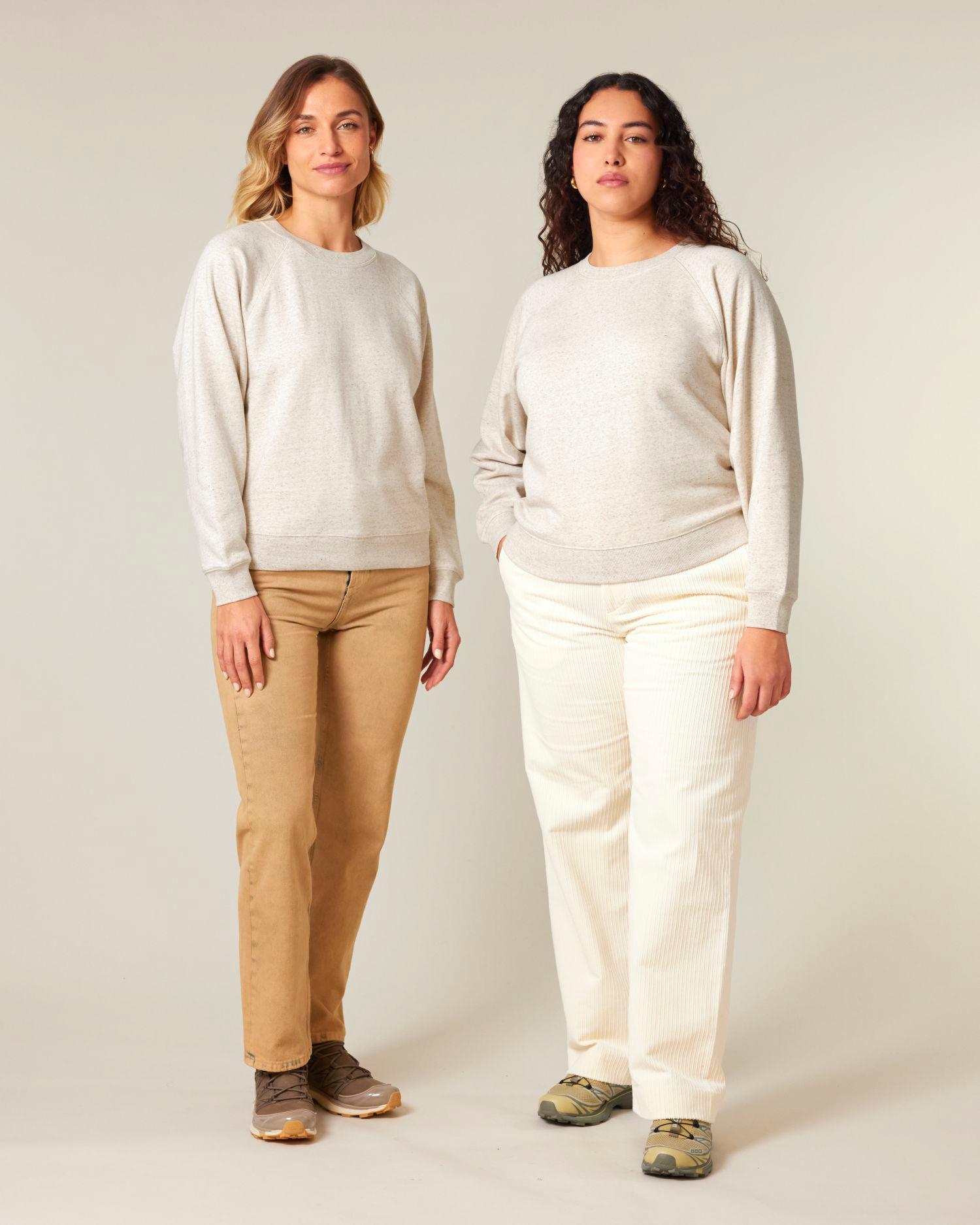 Le sweat-shirt femme col rond manches raglan