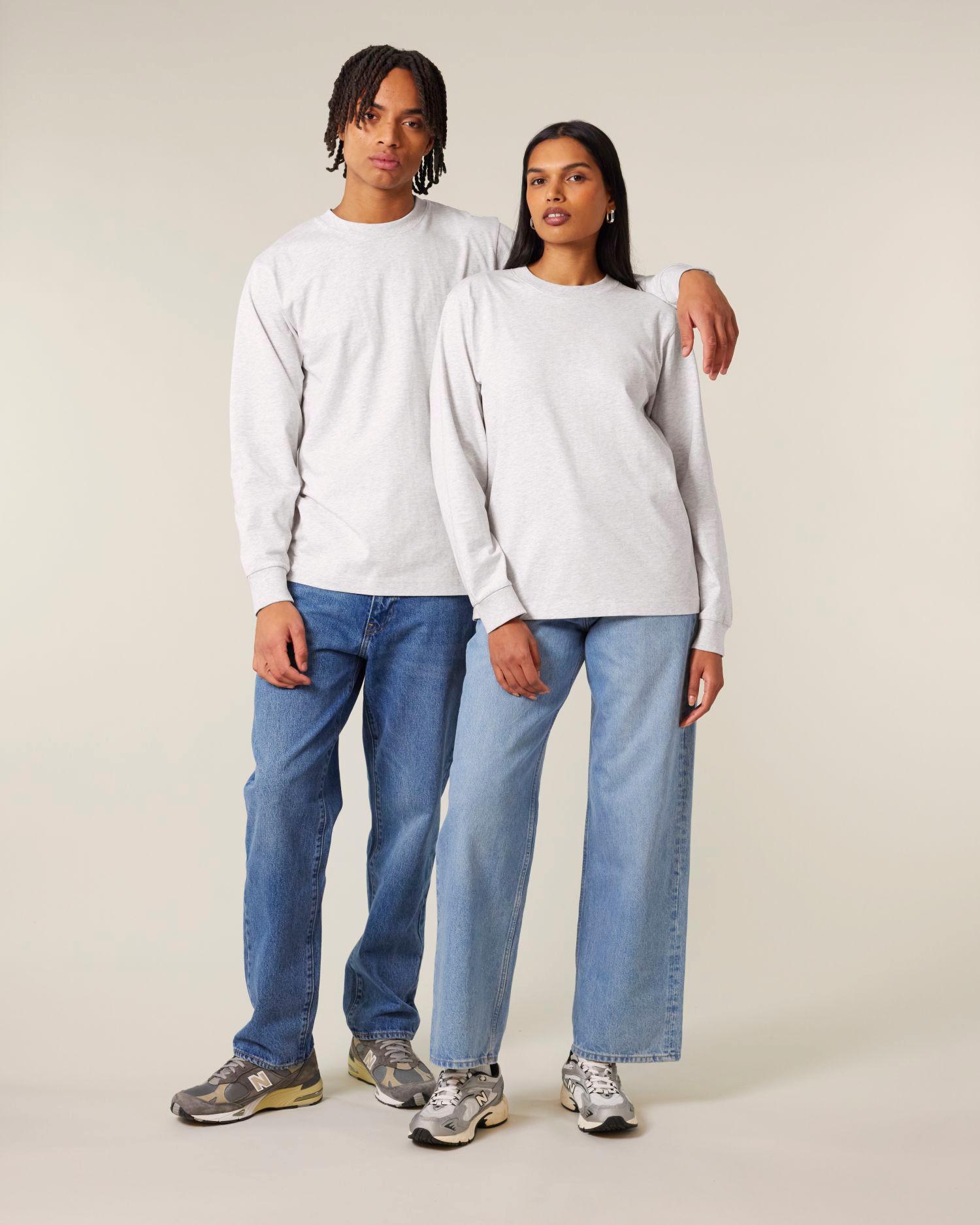 Le t-shirt unisexe épais manches longues