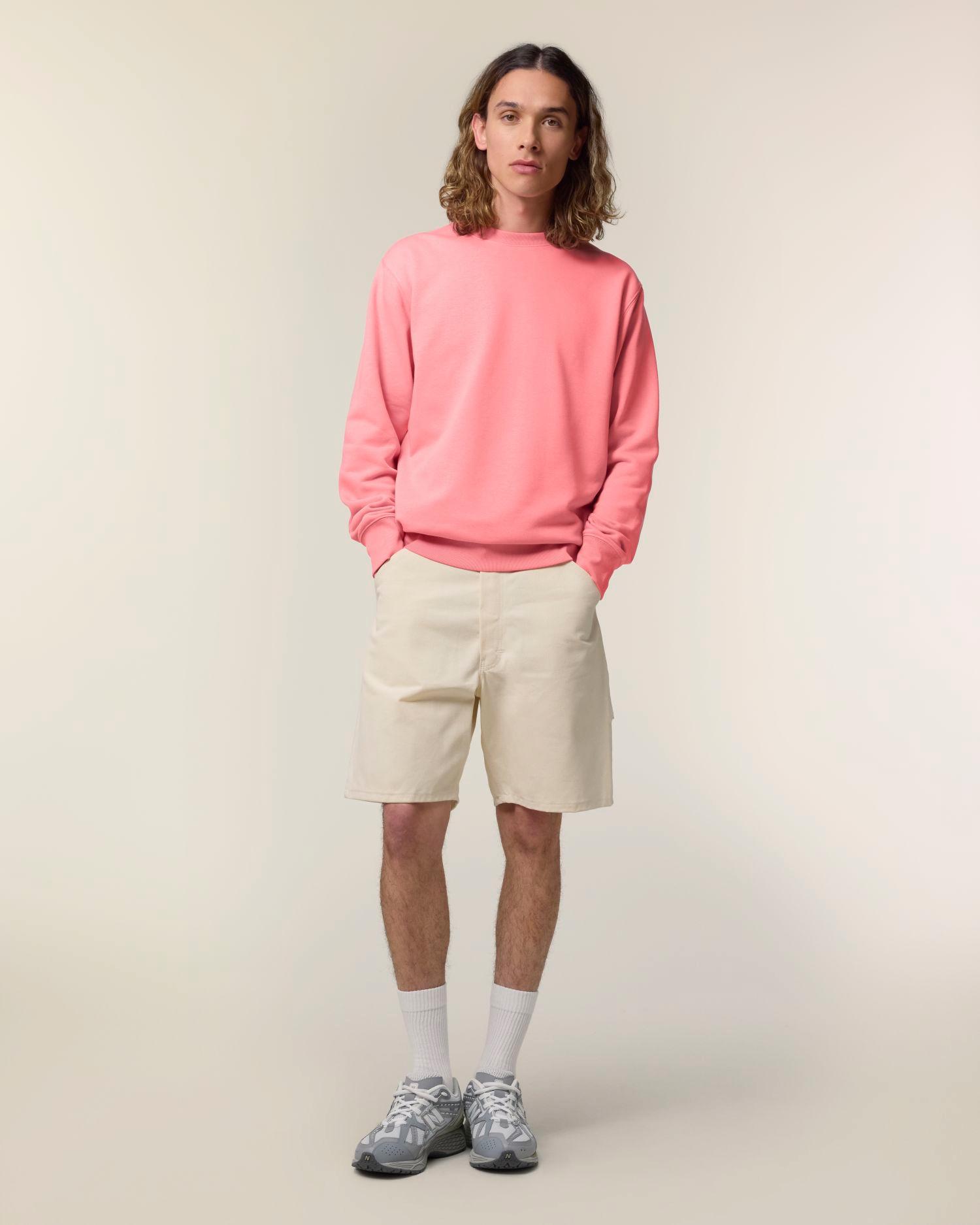 Le sweat-shirt unisexe col rond en French Terry