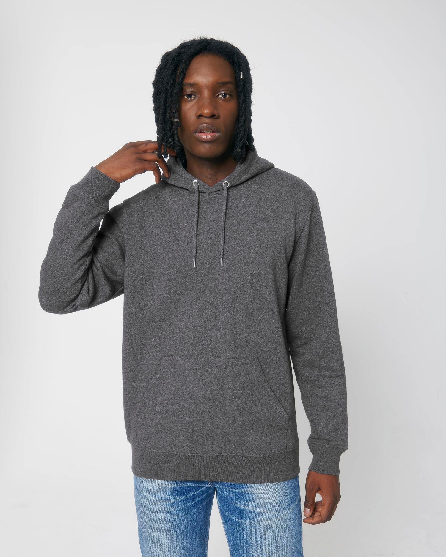 Le sweat à capuche unisexe au toucher sec en coton recyclé