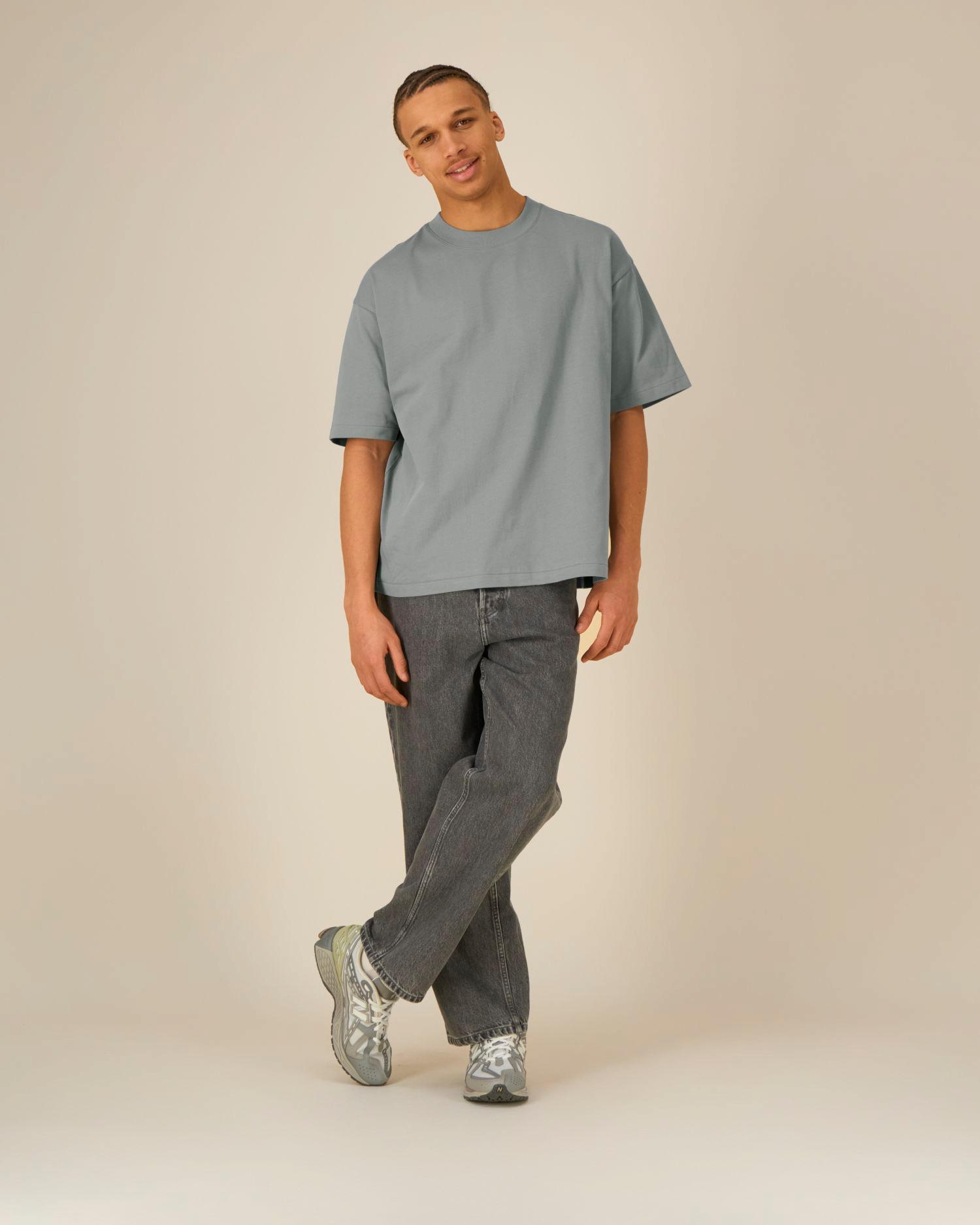 Le t-shirt unisexe épais coupe Boxy