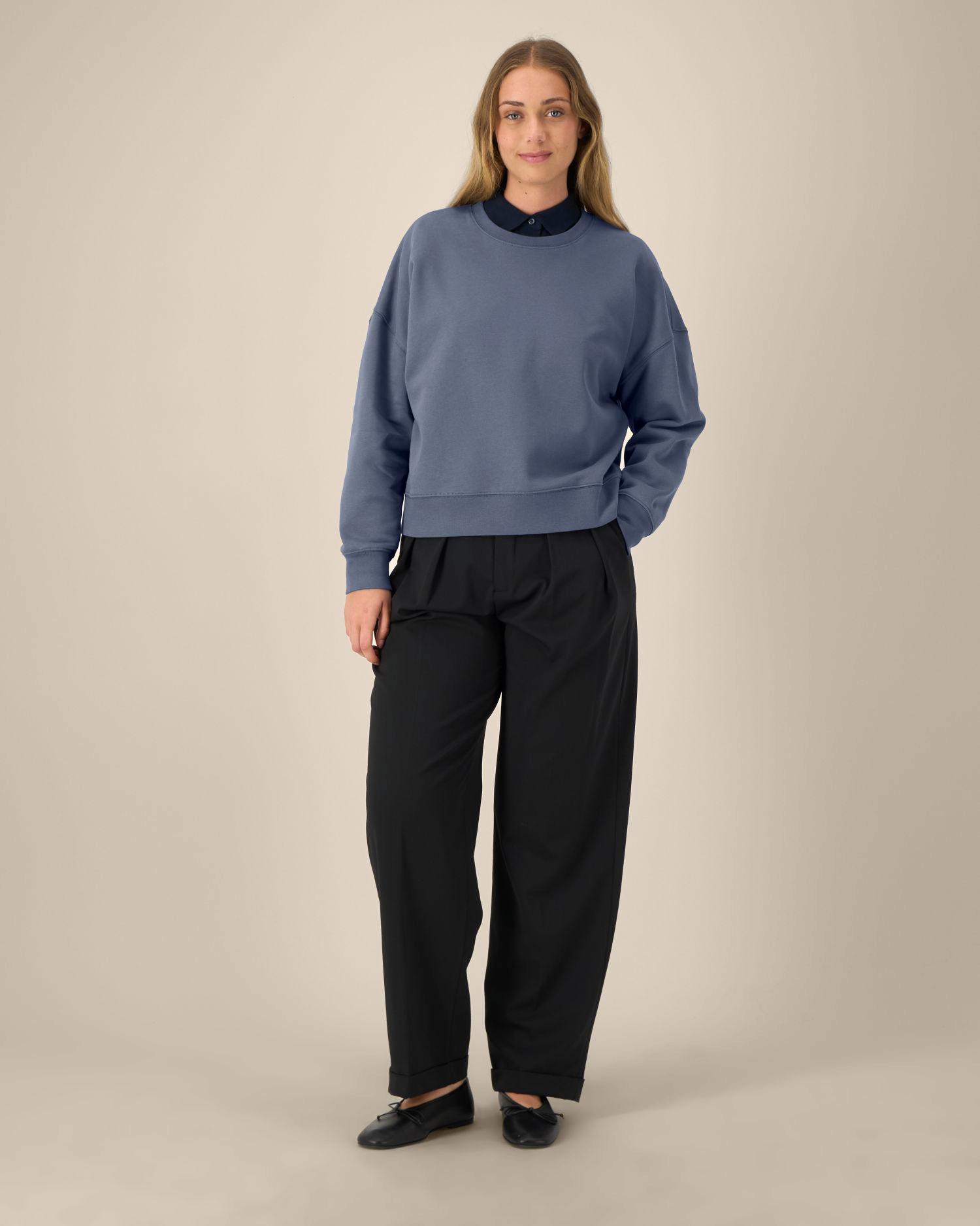 Le sweat-shirt femme Iconic col rond