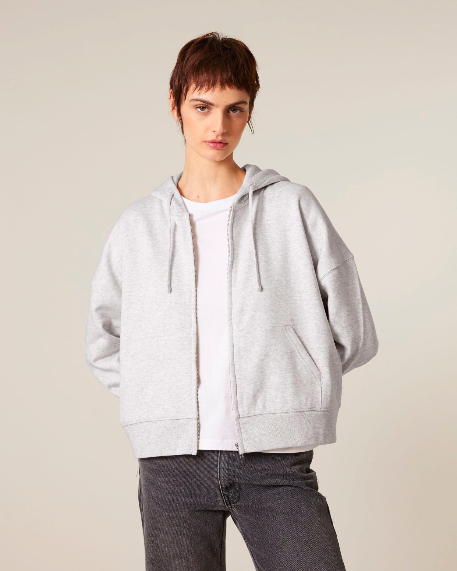 Le sweat à capuche zippé femme Iconic