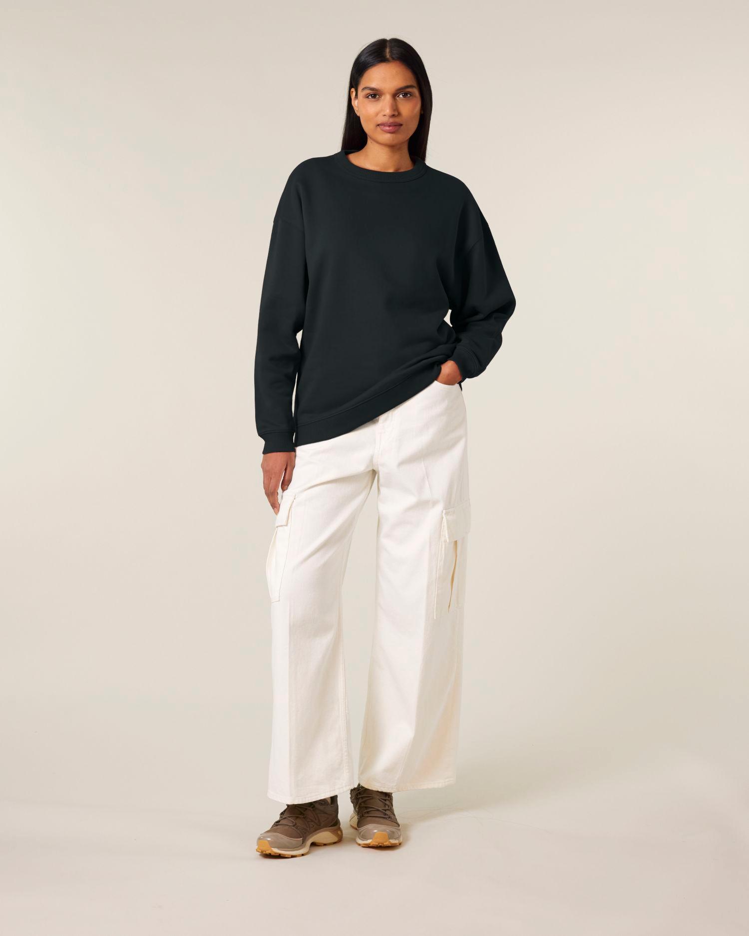 Le sweat-shirt femme col rond Oversized
