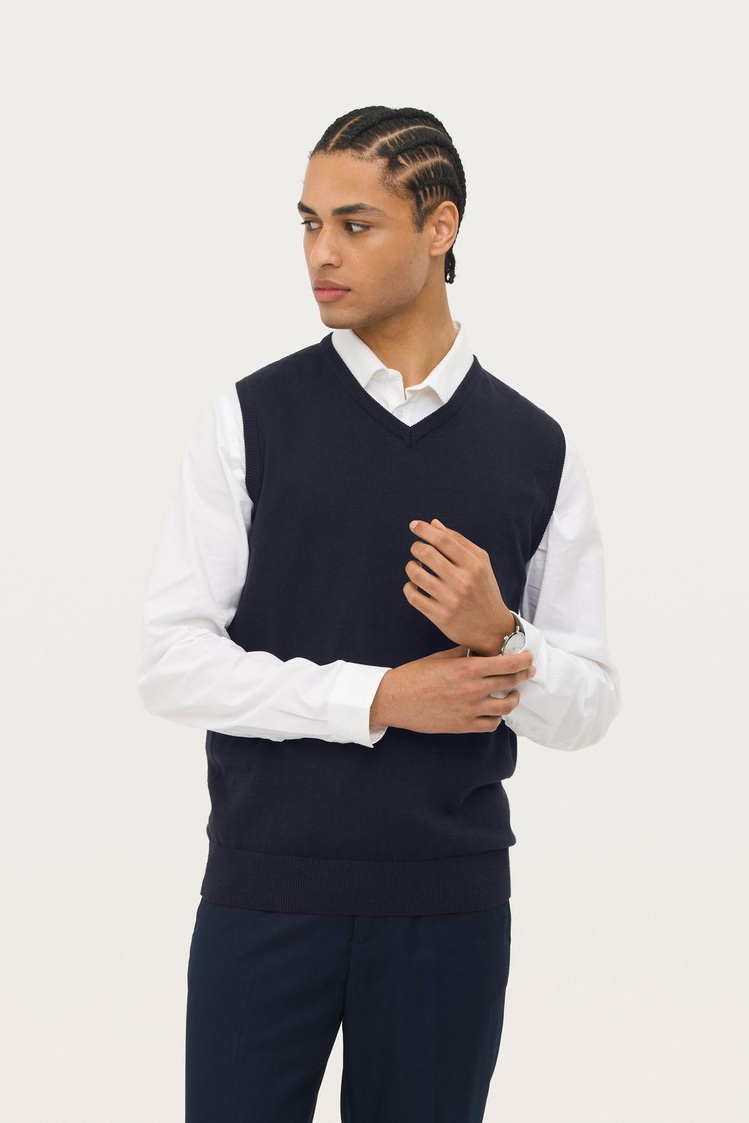 PULL SANS MANCHE COL V UNISEXE