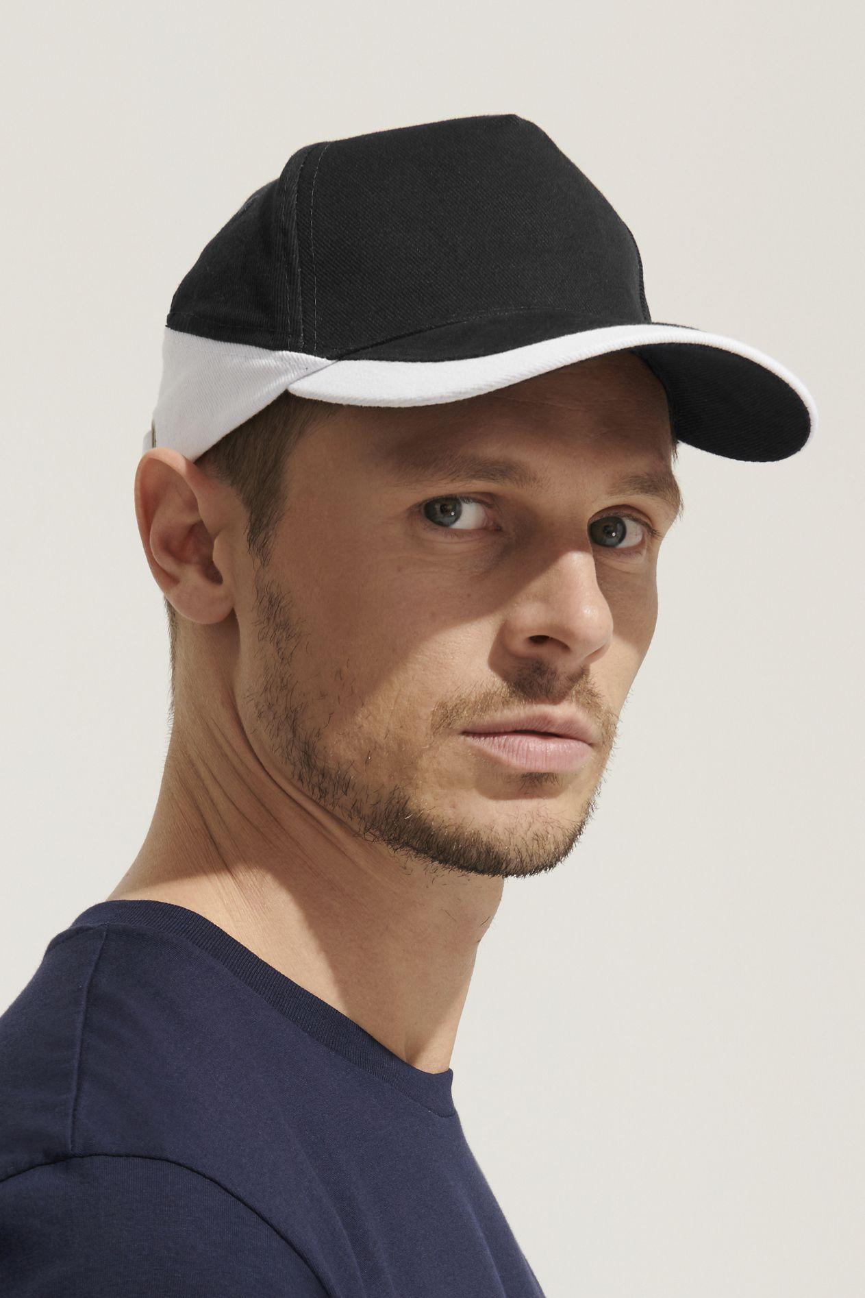 CASQUETTE BICOLORE 5 PANNEAUX