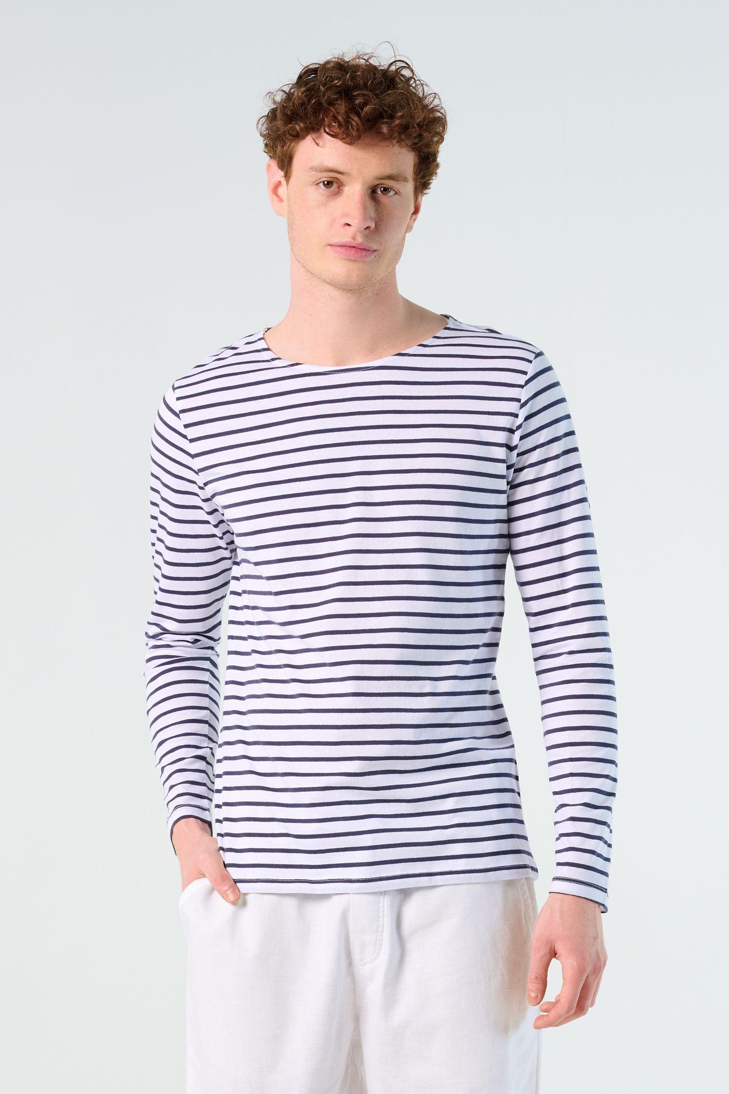 TEE-SHIRT HOMME MANCHES LONGUES RAYÉ